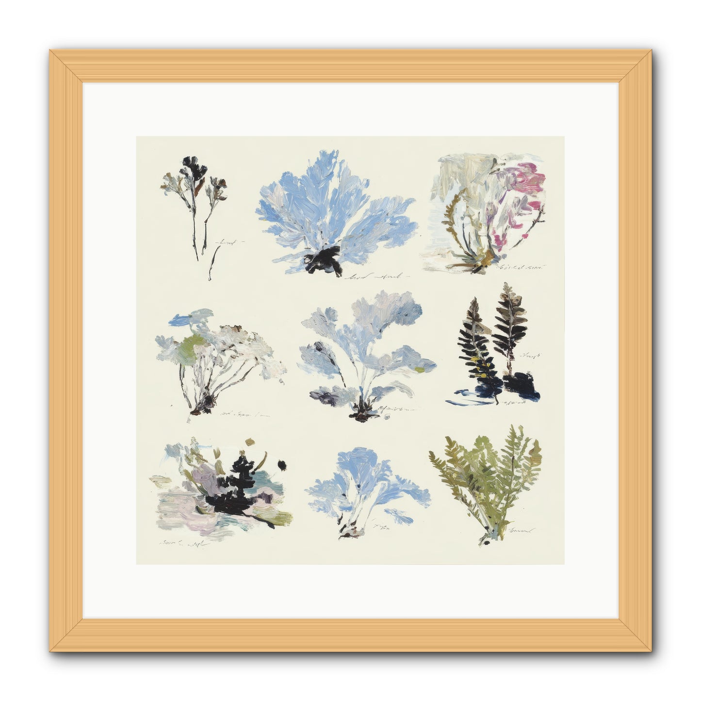 The Unfurling Chronicles No.2 -- Framed Print - Natural 16x16