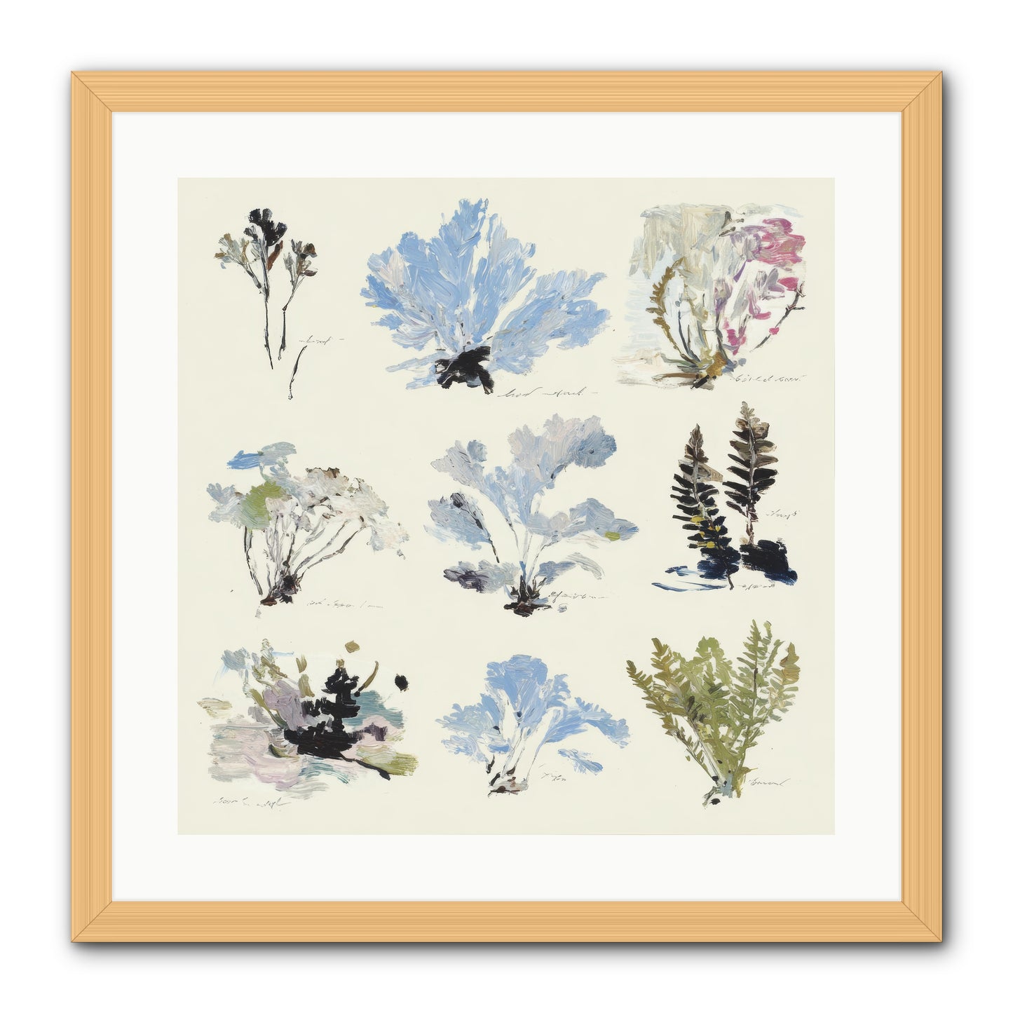 The Unfurling Chronicles No.2 -- Framed Print - Natural 20x20