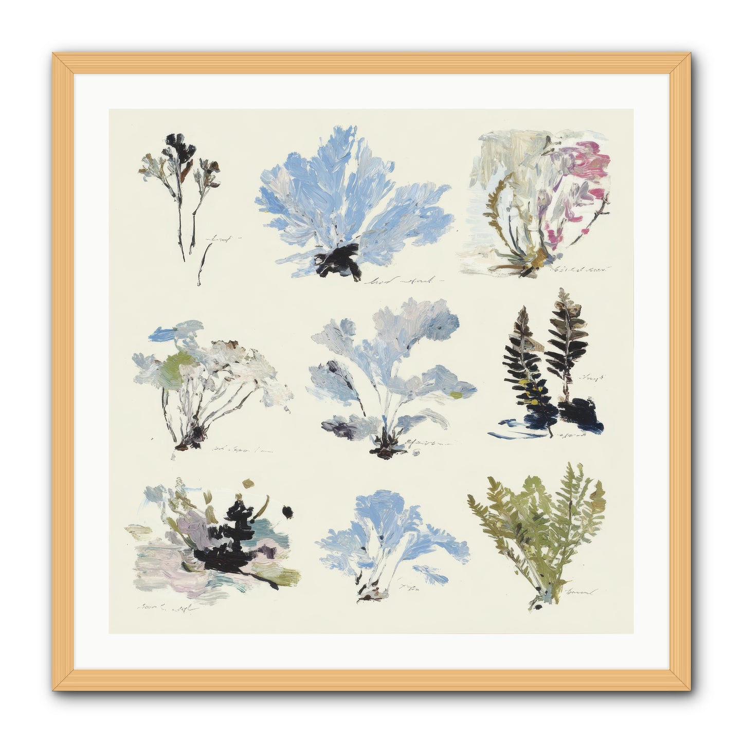 The Unfurling Chronicles No.2 -- Framed Print - Natural 30x30