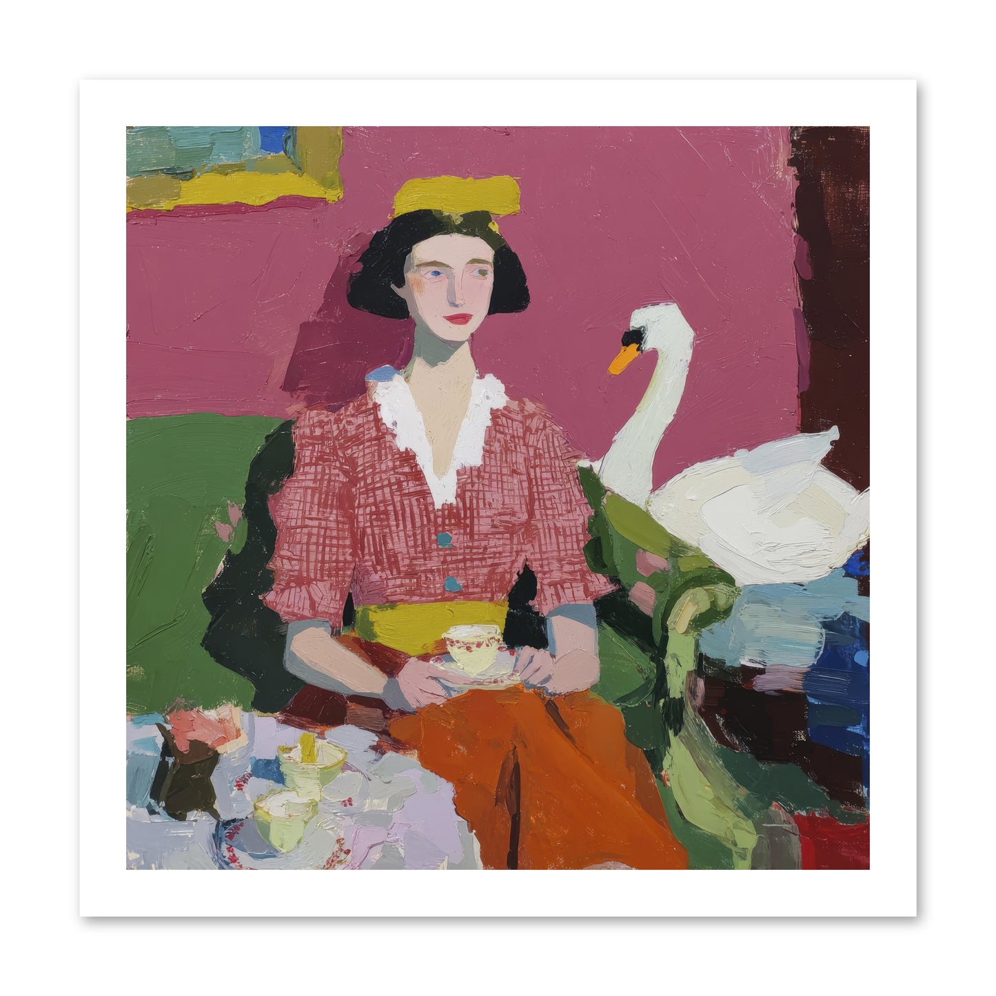 The Unlikely Guest -- Paper Print 16x16