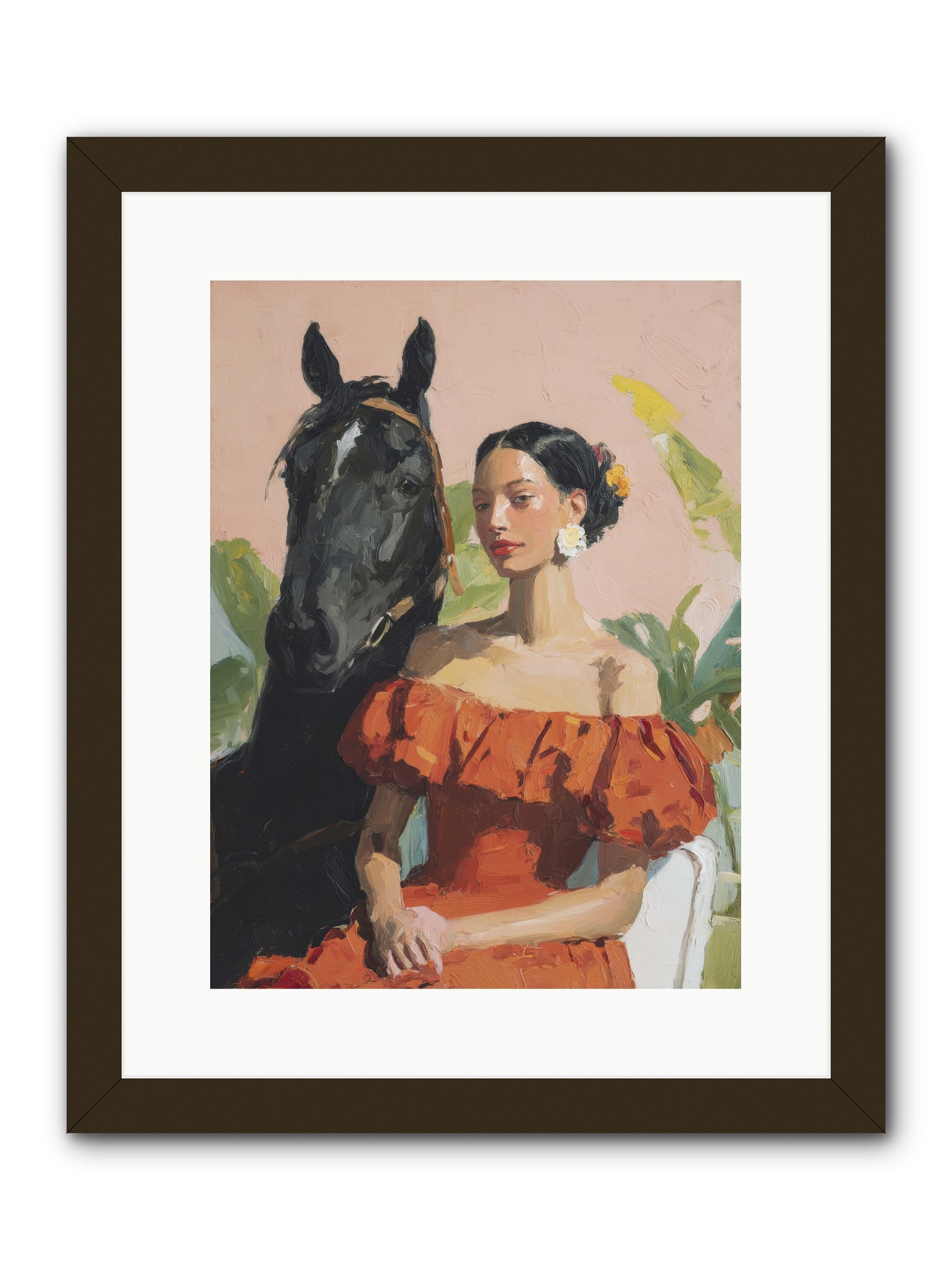 The Unraveling of Distance -- Framed Print - Black 12x16
