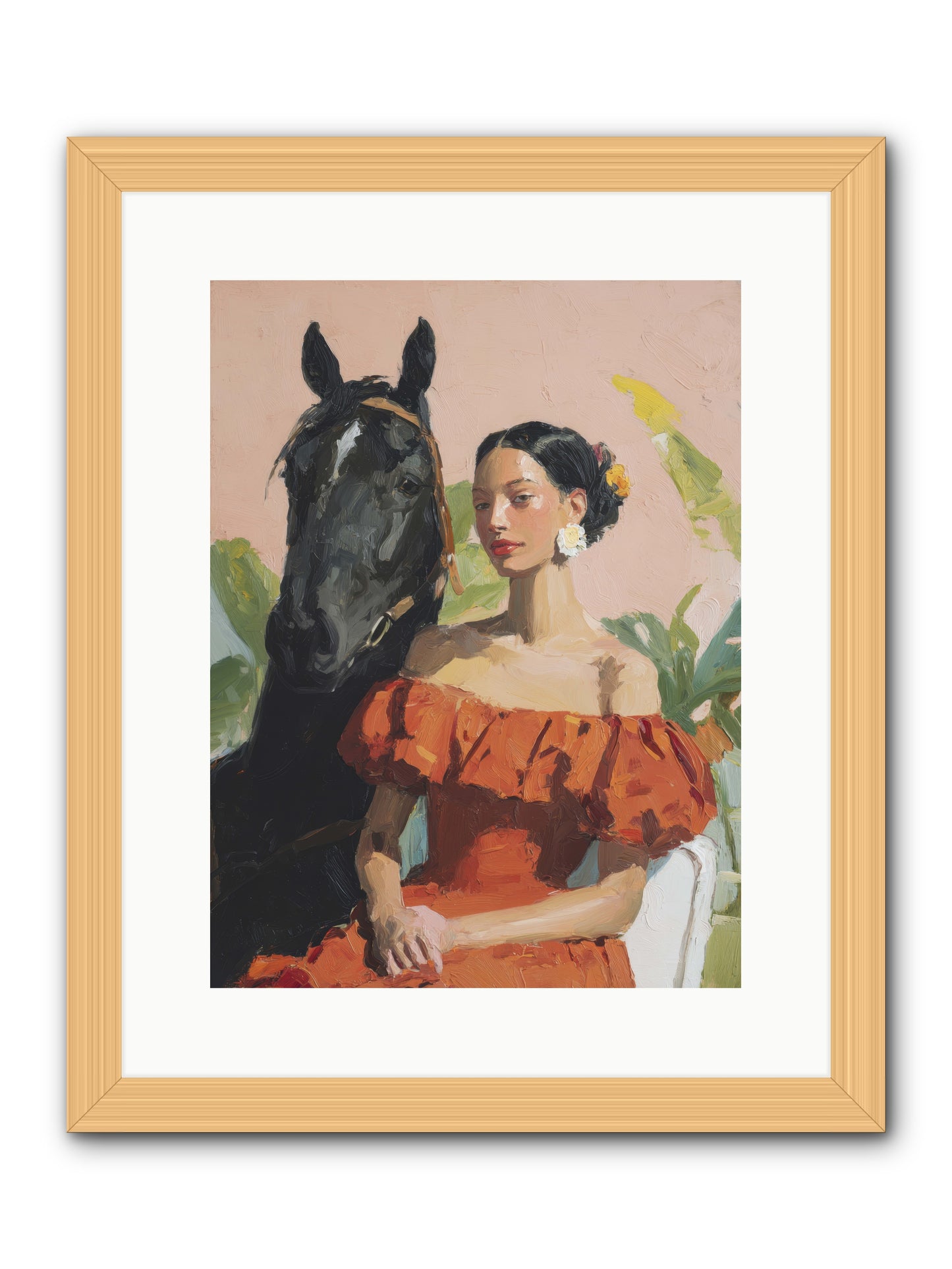 The Unraveling of Distance -- Framed Print - Natural 12x16