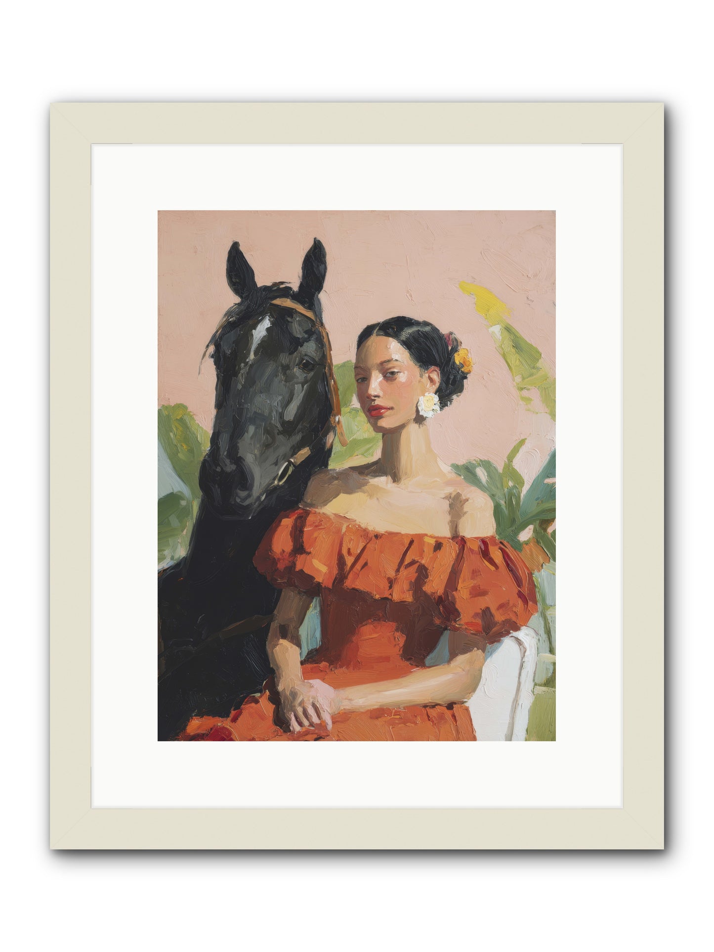 The Unraveling of Distance -- Framed Print - White 12x16
