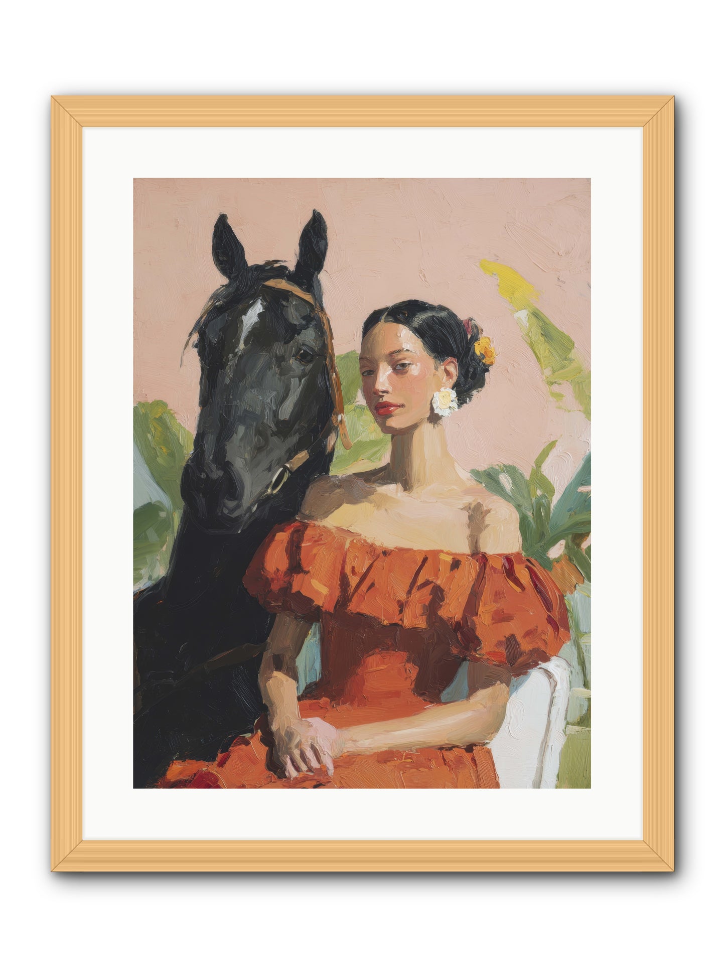 The Unraveling of Distance -- Framed Print - Natural 18x24
