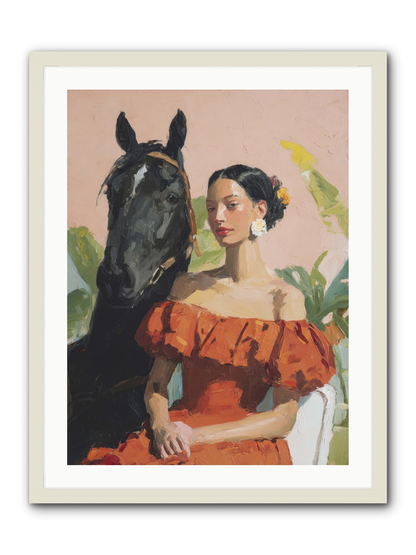 The Unraveling of Distance -- Framed Print - White 24x32