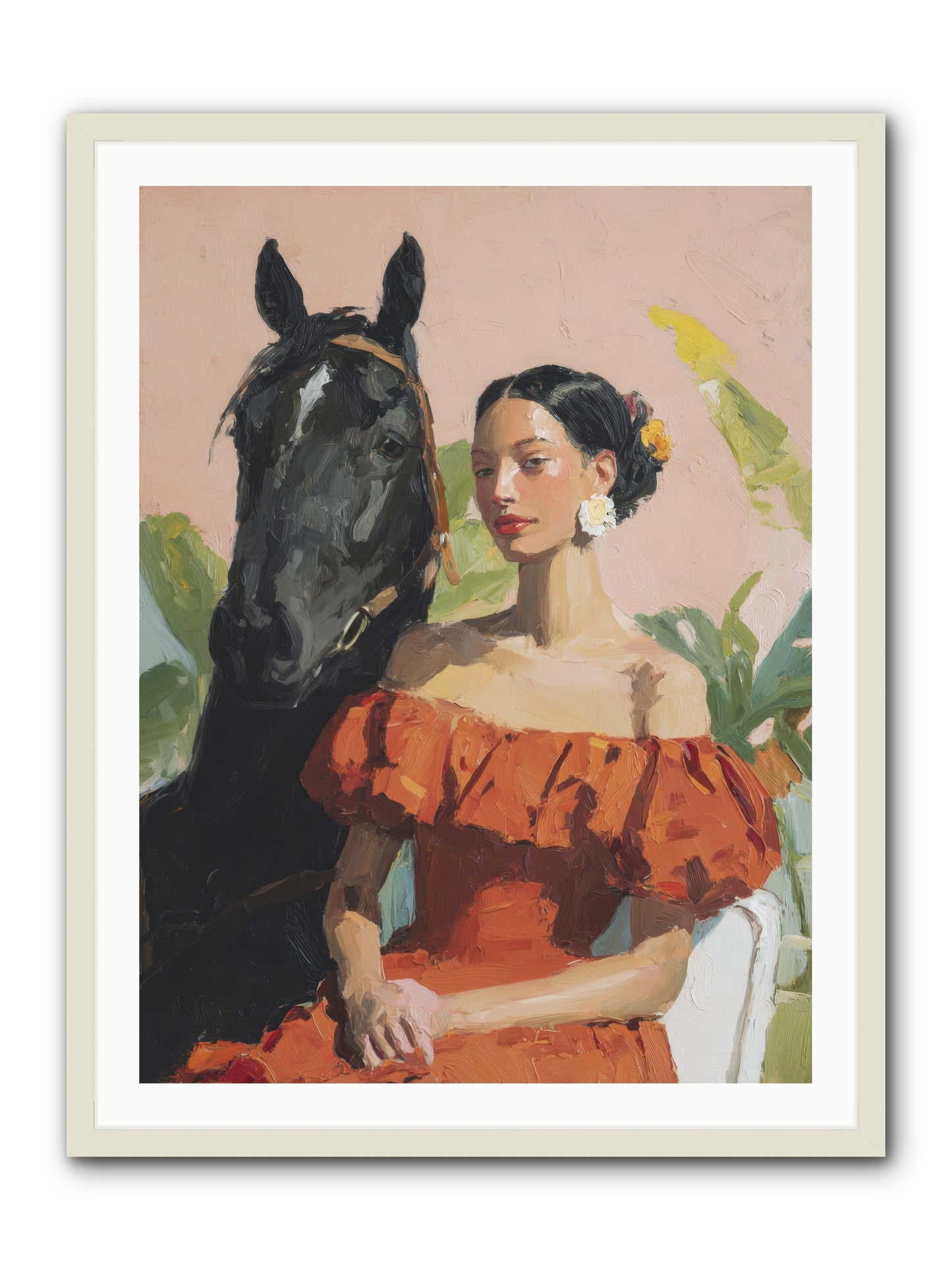 The Unraveling of Distance -- Framed Print - White 30x40