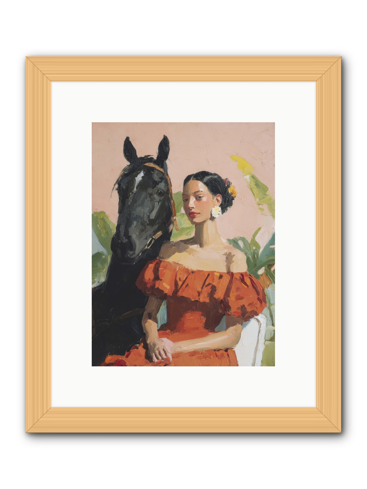 The Unraveling of Distance -- Framed Print - Natural 9x12