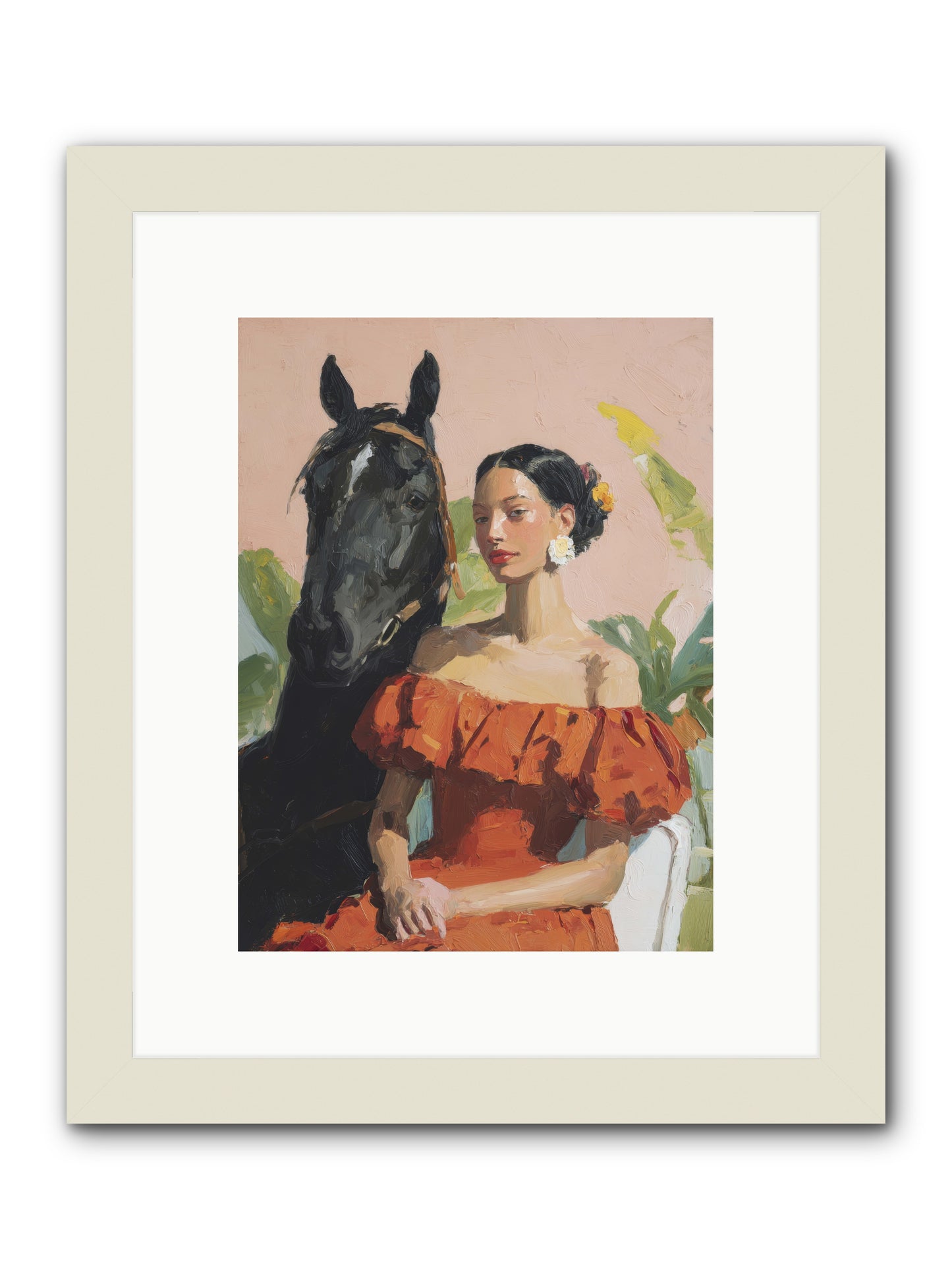 The Unraveling of Distance -- Framed Print - White 9x12