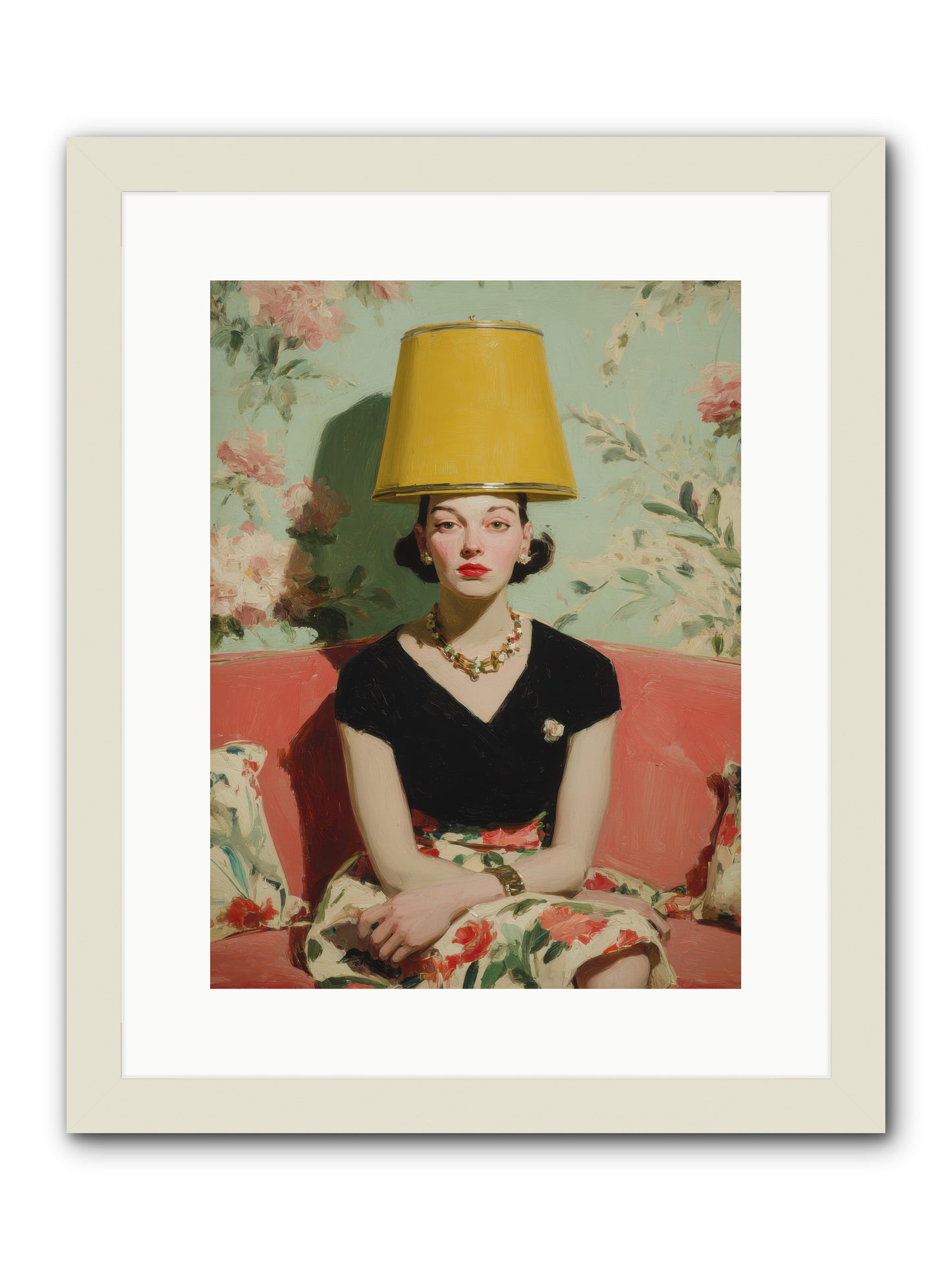 The Velvet Archive -- Framed Print - White 12x16