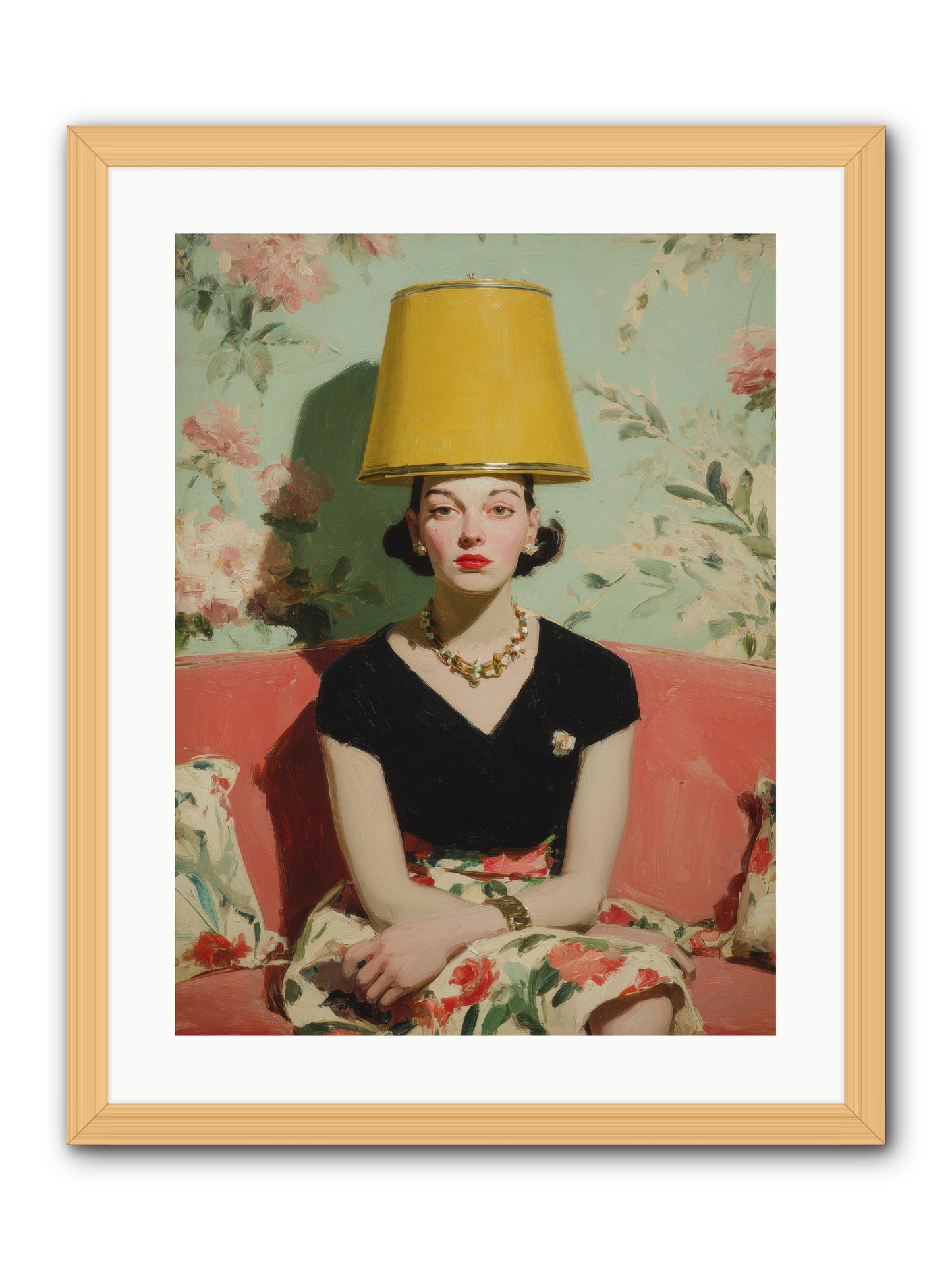 The Velvet Archive -- Framed Print - Natural 18x24