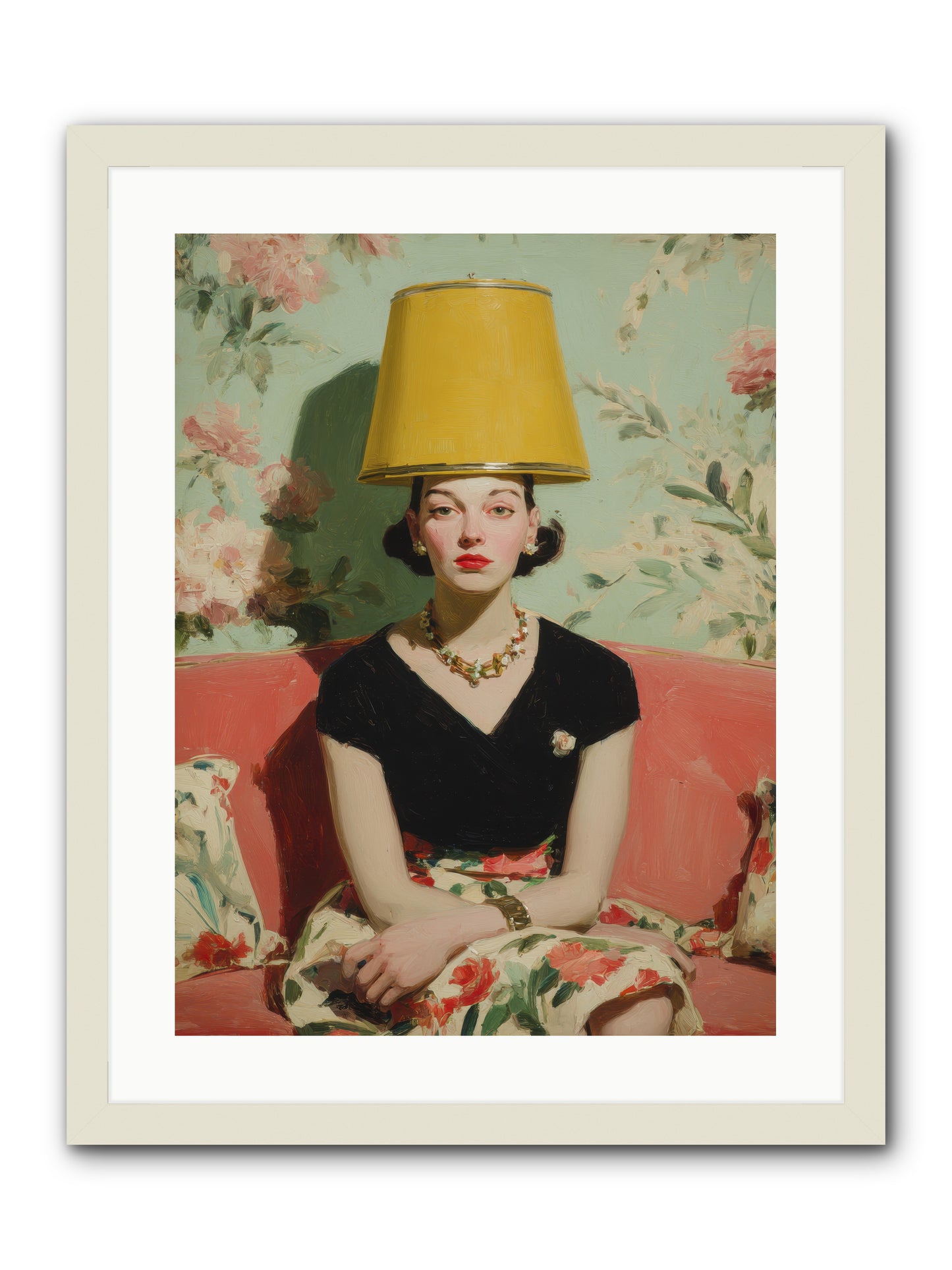 The Velvet Archive -- Framed Print - White 18x24