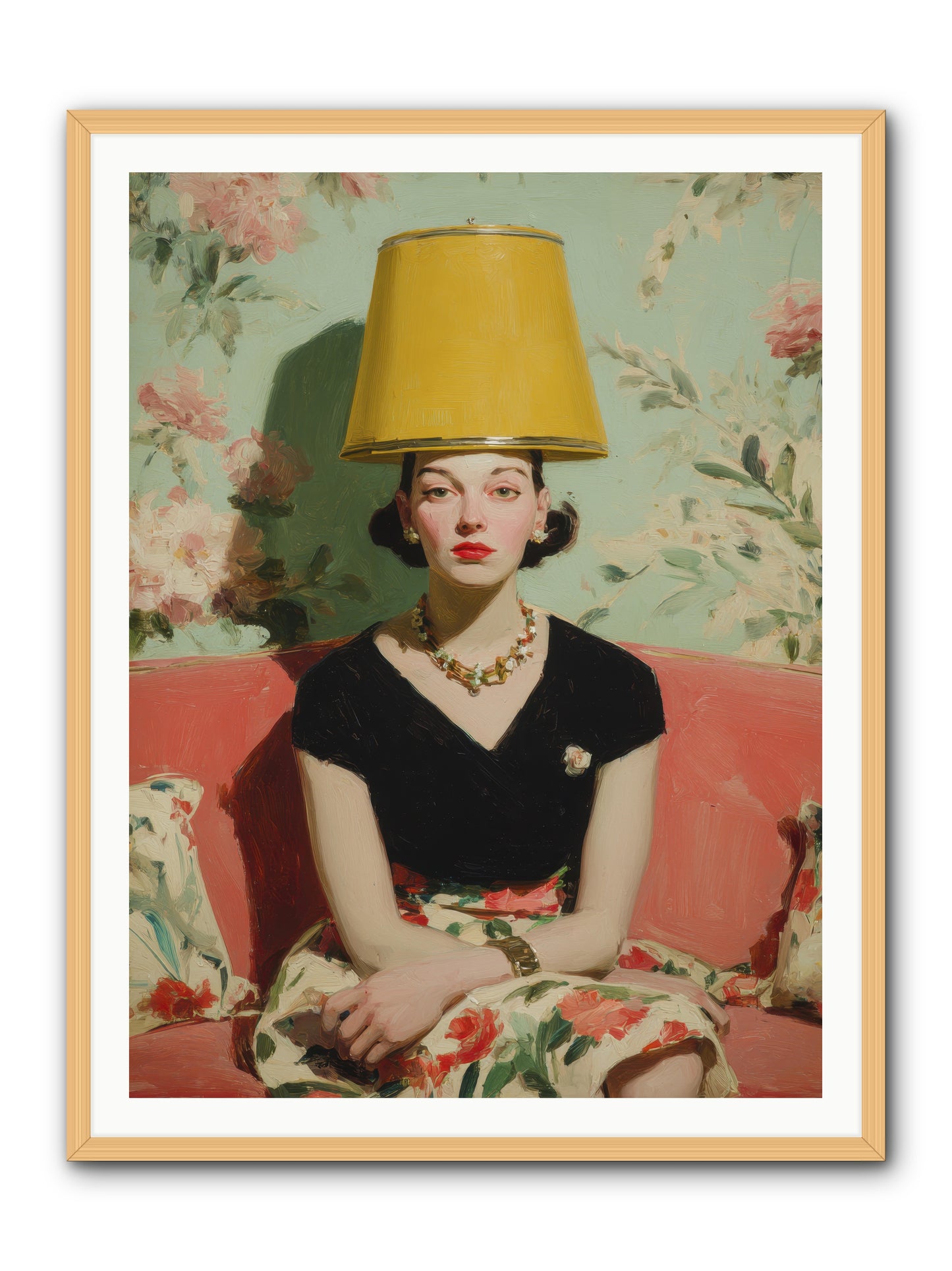 The Velvet Archive -- Framed Print - Natural 36x48