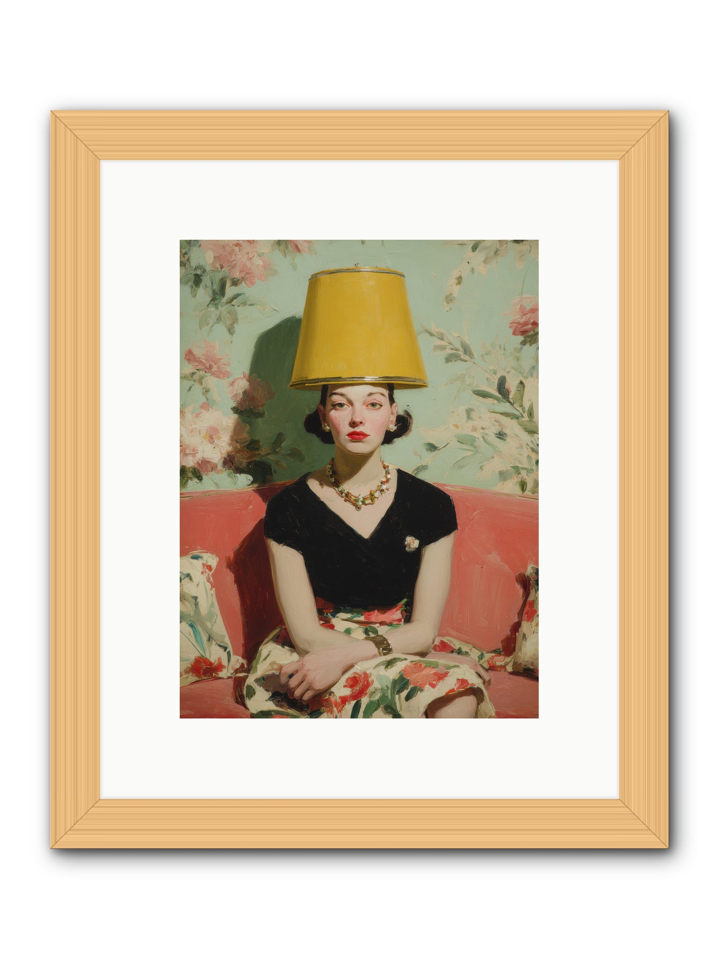 The Velvet Archive -- Framed Print - Natural 9x12