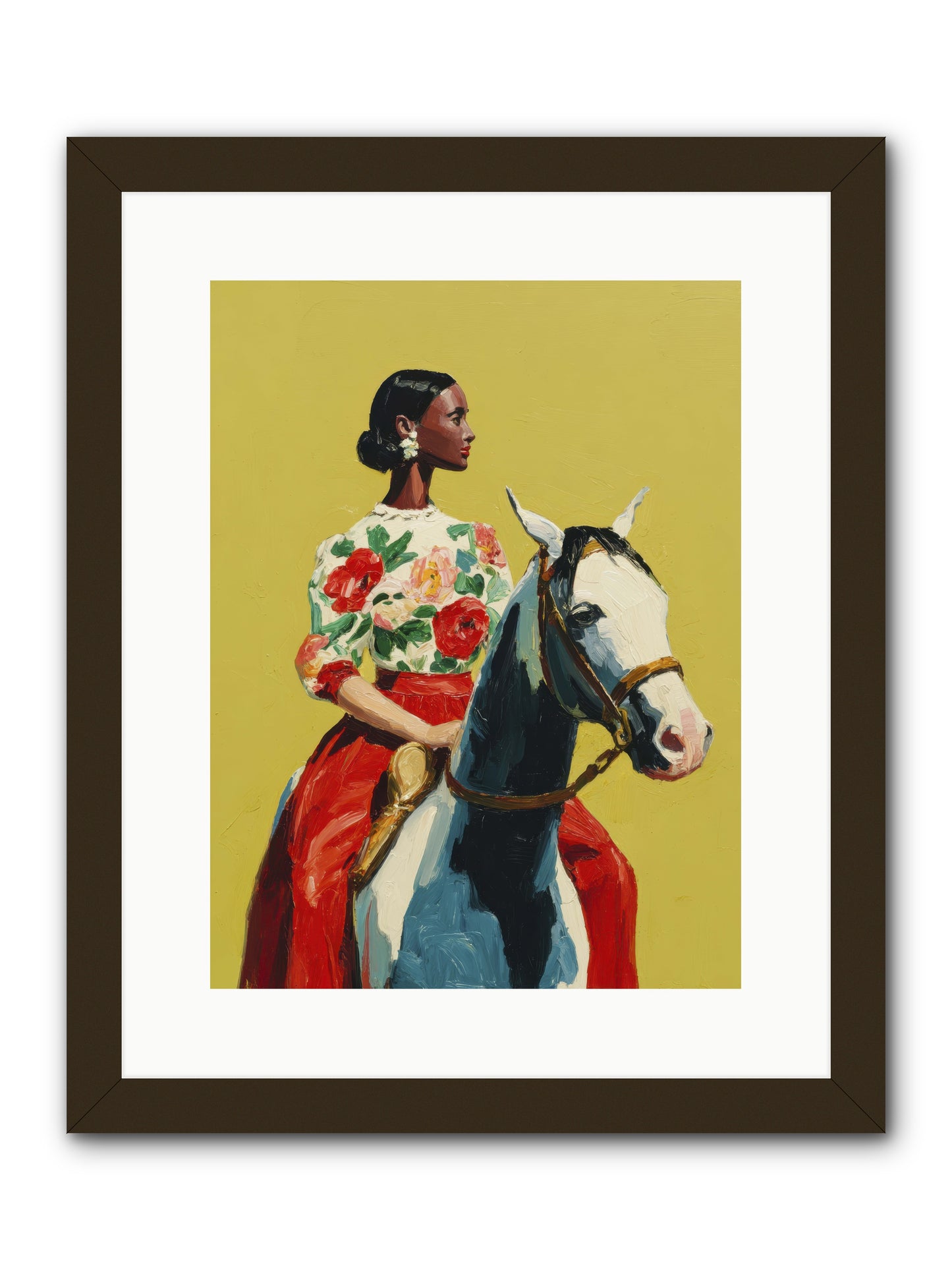 The Velvet Knowing -- Framed Print - Black 12x16