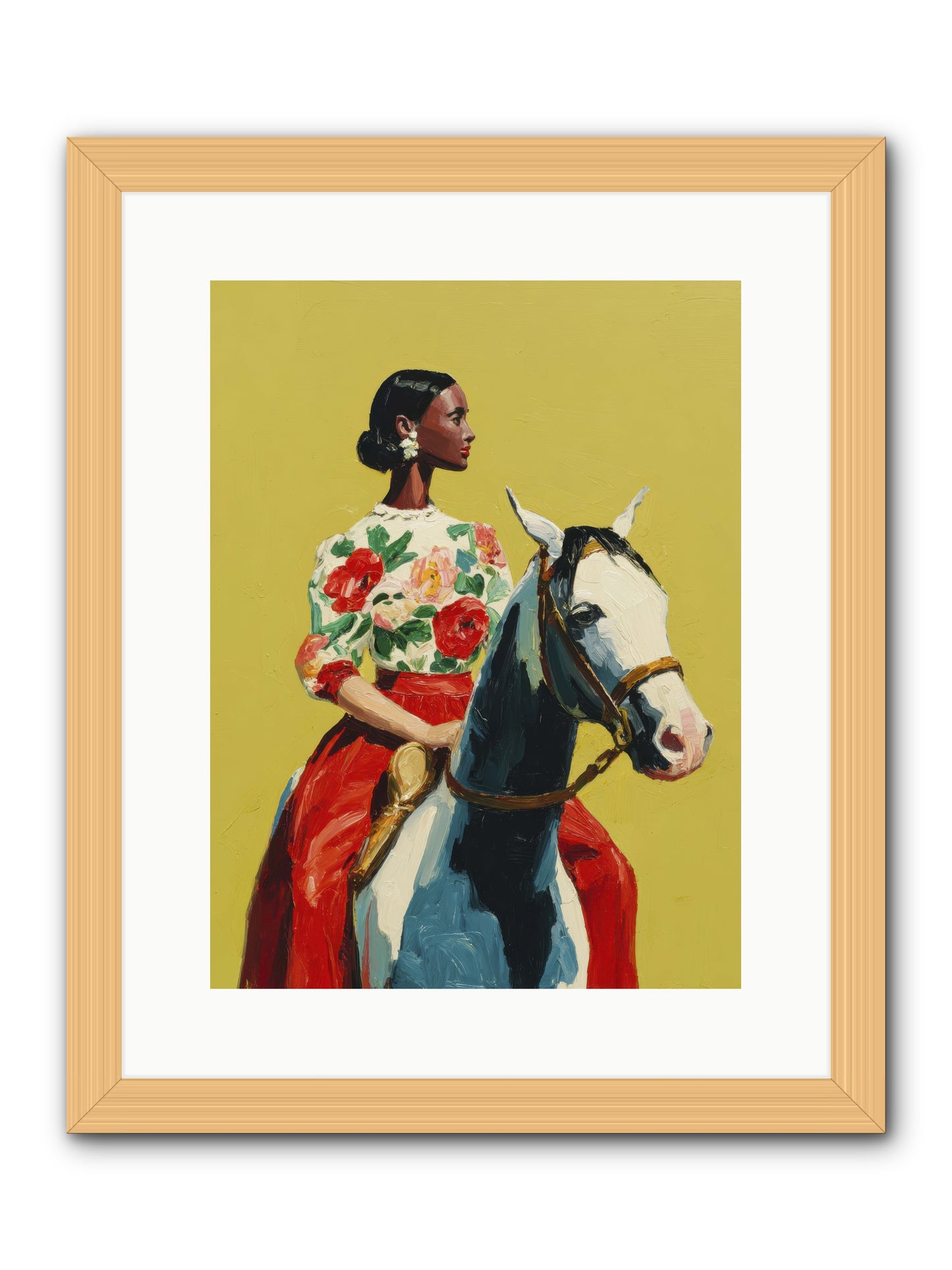 The Velvet Knowing -- Framed Print - Natural 12x16