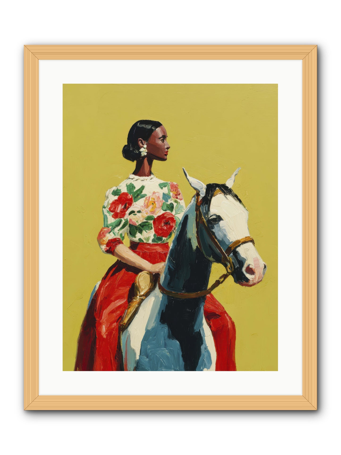 The Velvet Knowing -- Framed Print - Natural 18x24