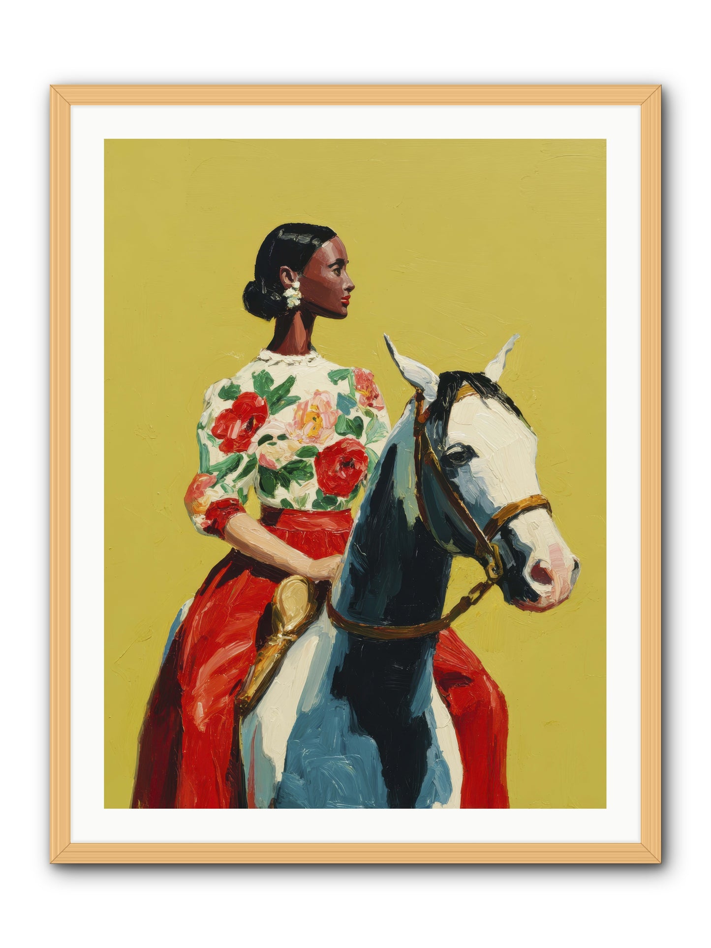 The Velvet Knowing -- Framed Print - Natural 30x40