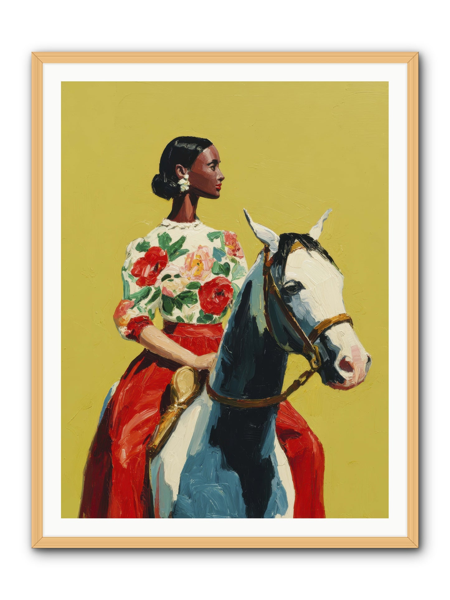 The Velvet Knowing -- Framed Print - Natural 36x48
