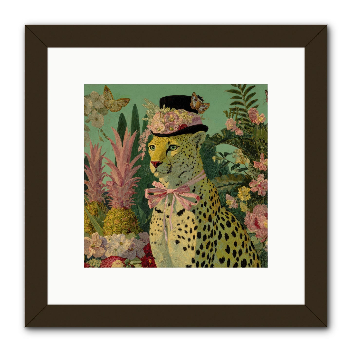 The Velvet Ledger -- Framed Print - Black 10x10