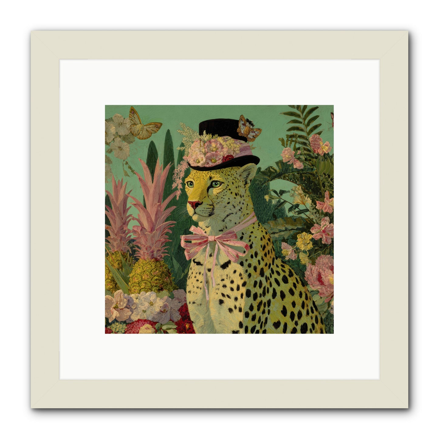 The Velvet Ledger -- Framed Print - White 10x10