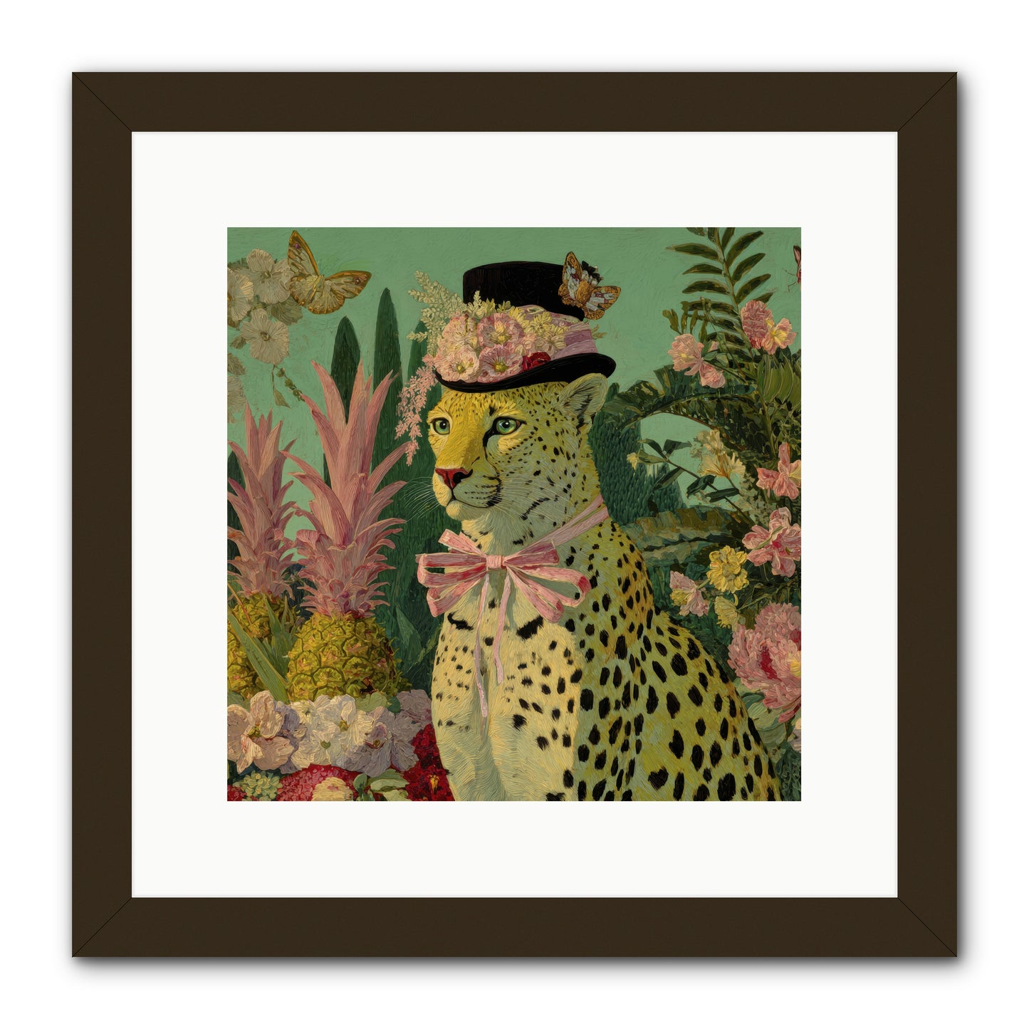 The Velvet Ledger -- Framed Print - Black 12x12