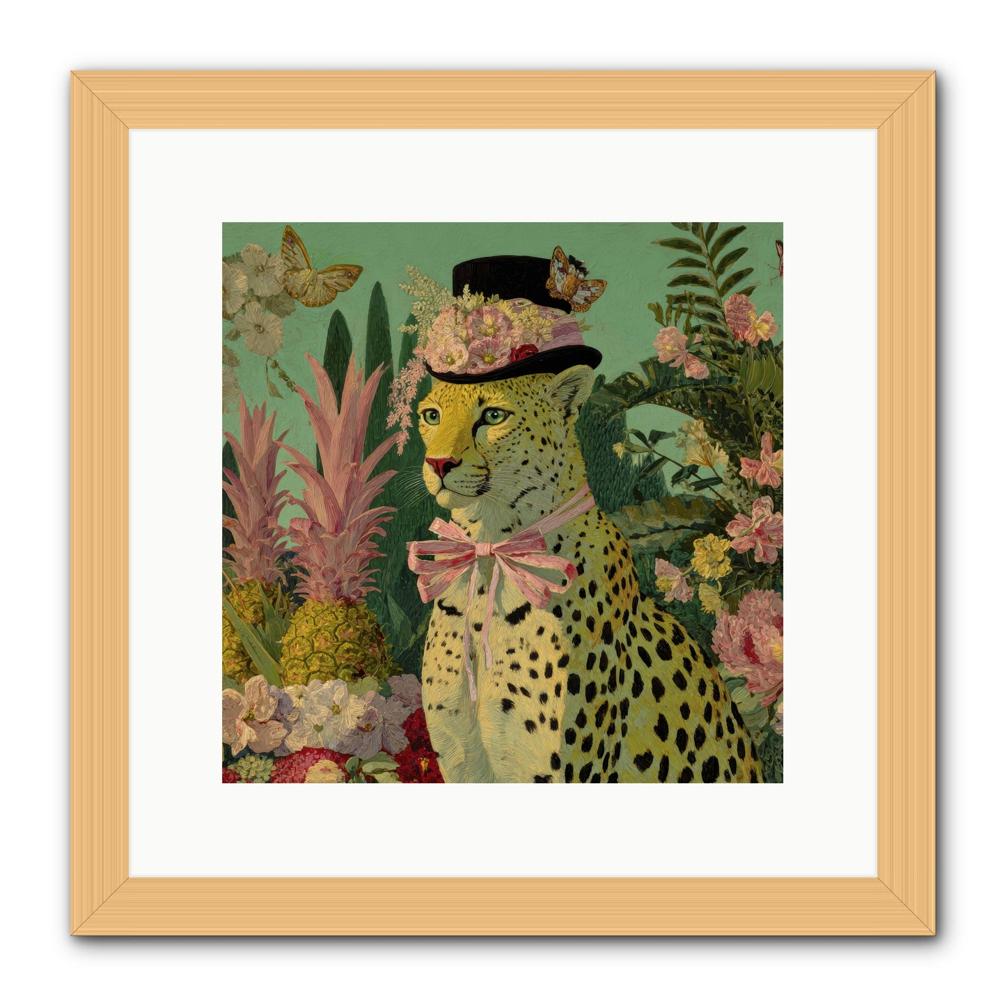 The Velvet Ledger -- Framed Print - Natural 12x12