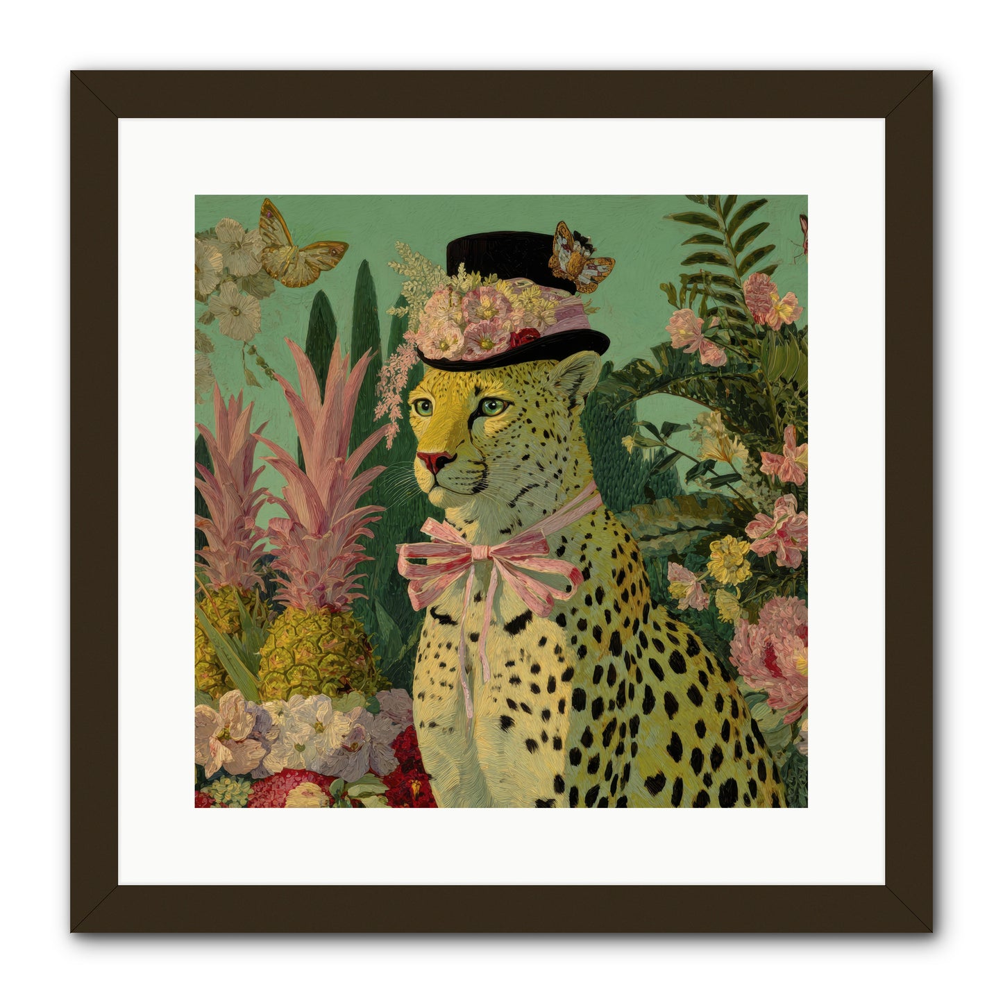 The Velvet Ledger -- Framed Print - Black 16x16