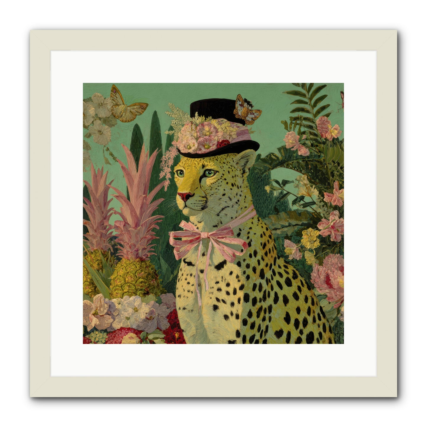The Velvet Ledger -- Framed Print - White 16x16