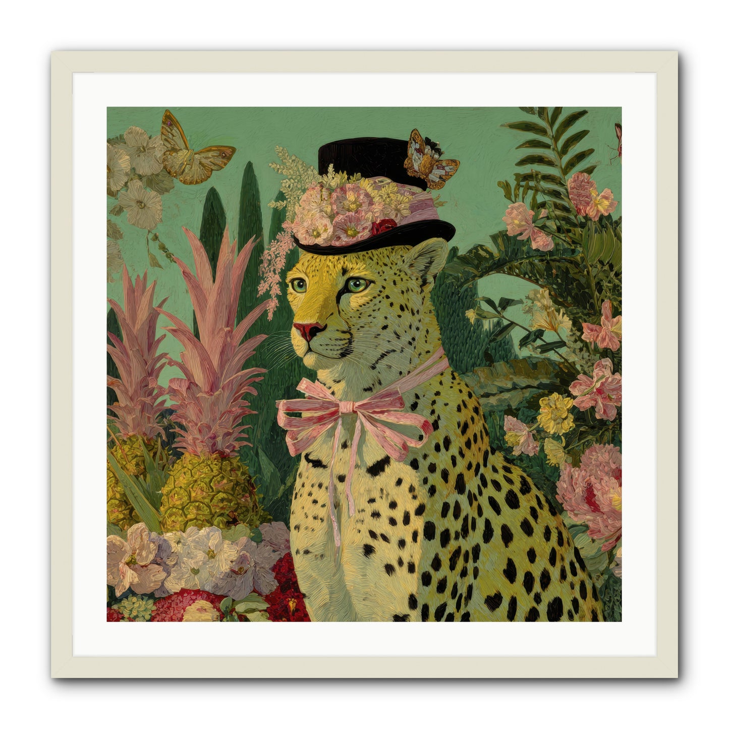 The Velvet Ledger -- Framed Print - White 30x30