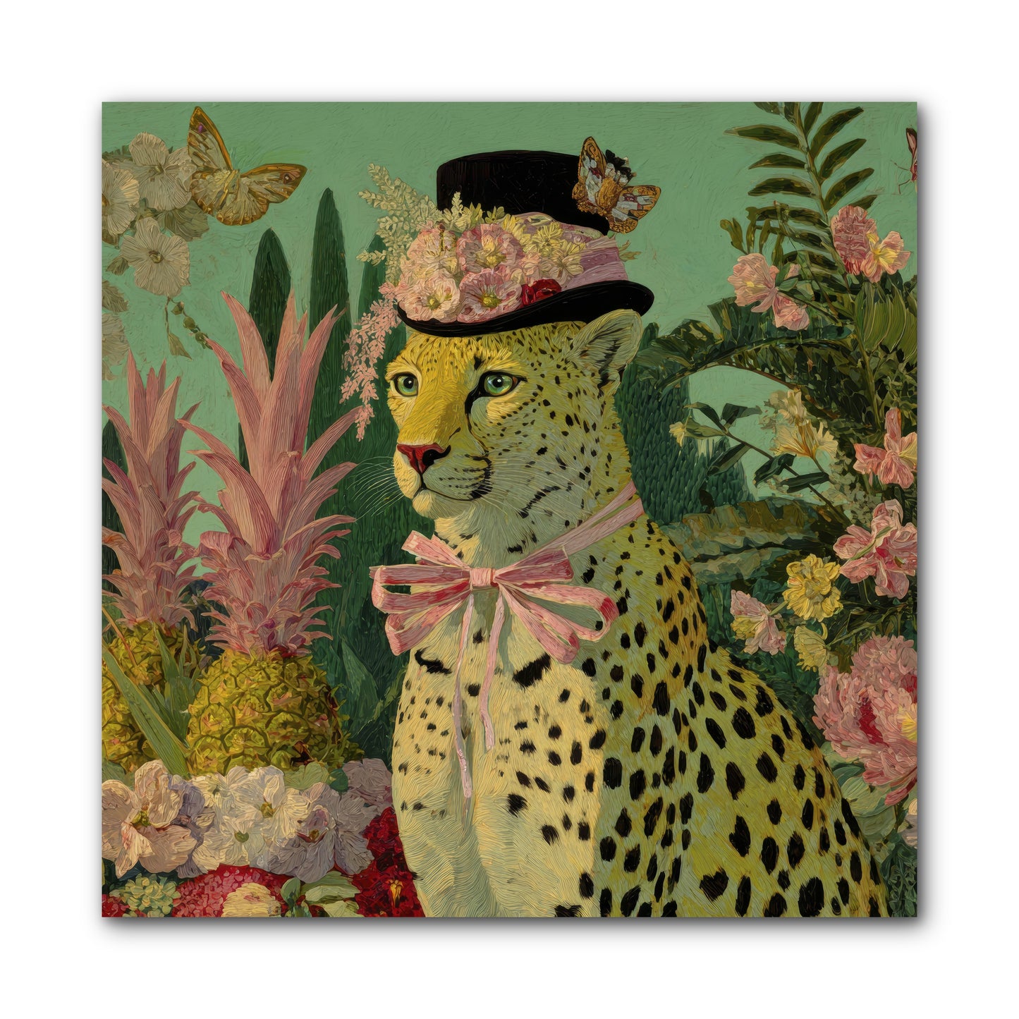 The Velvet Ledger -- Wrapped Canvas 10x10