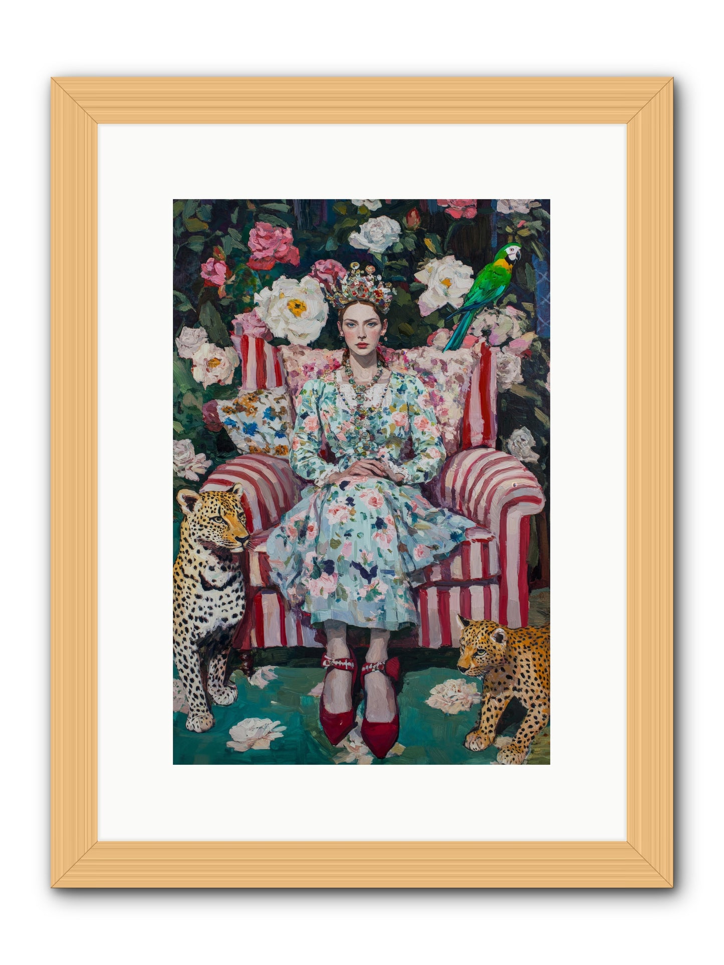 The Velvet Light -- Framed Print - Natural 10x15