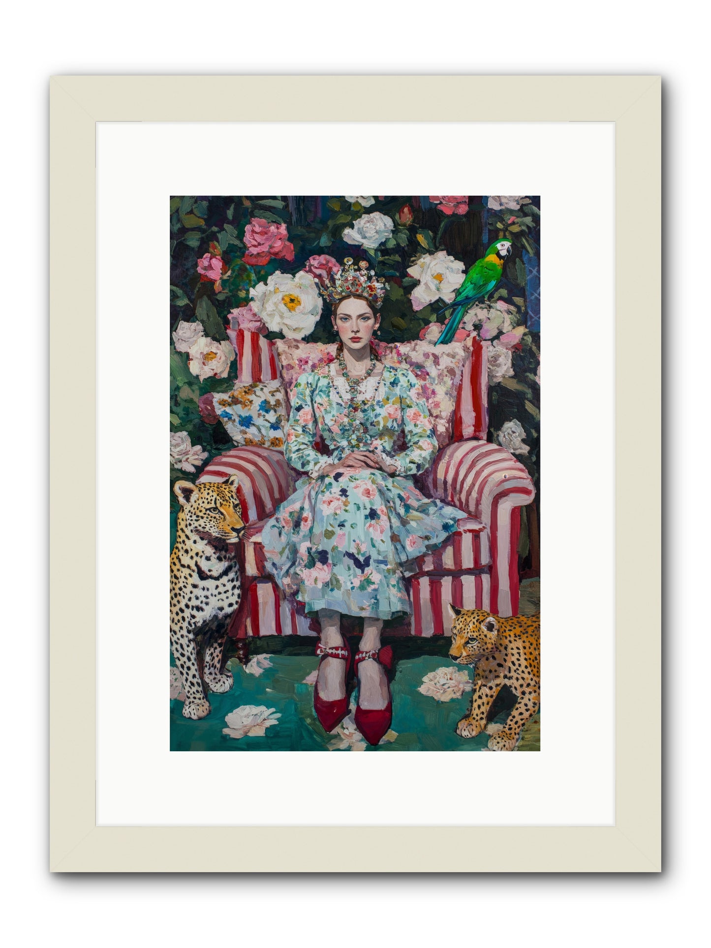 The Velvet Light -- Framed Print - White 10x15
