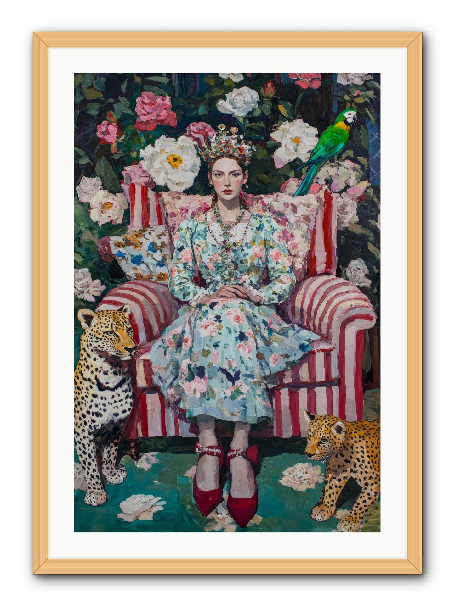 The Velvet Light -- Framed Print - Natural 24x36