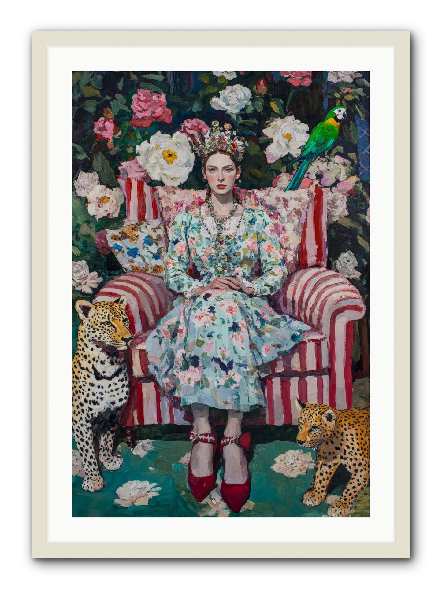 The Velvet Light -- Framed Print - White 24x36