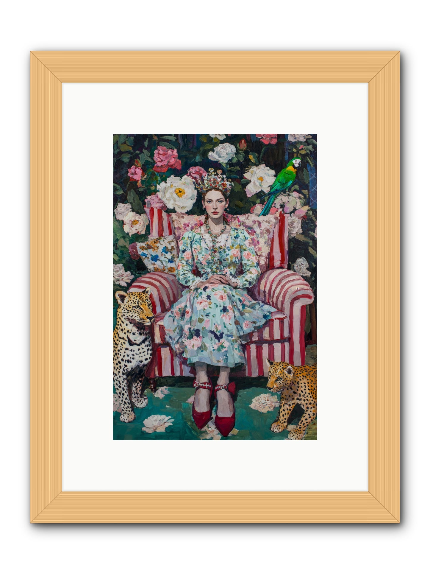 The Velvet Light -- Framed Print - Natural 8x12