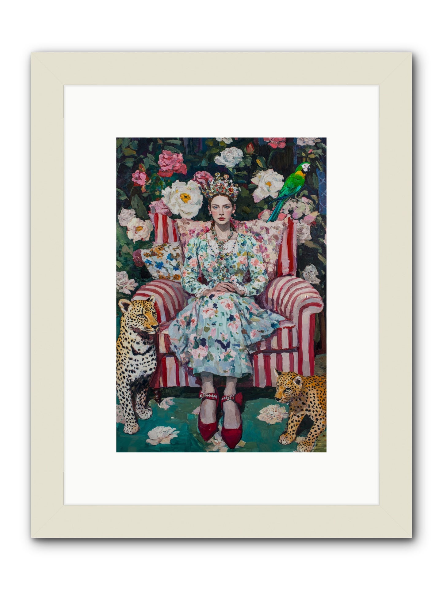The Velvet Light -- Framed Print - White 8x12