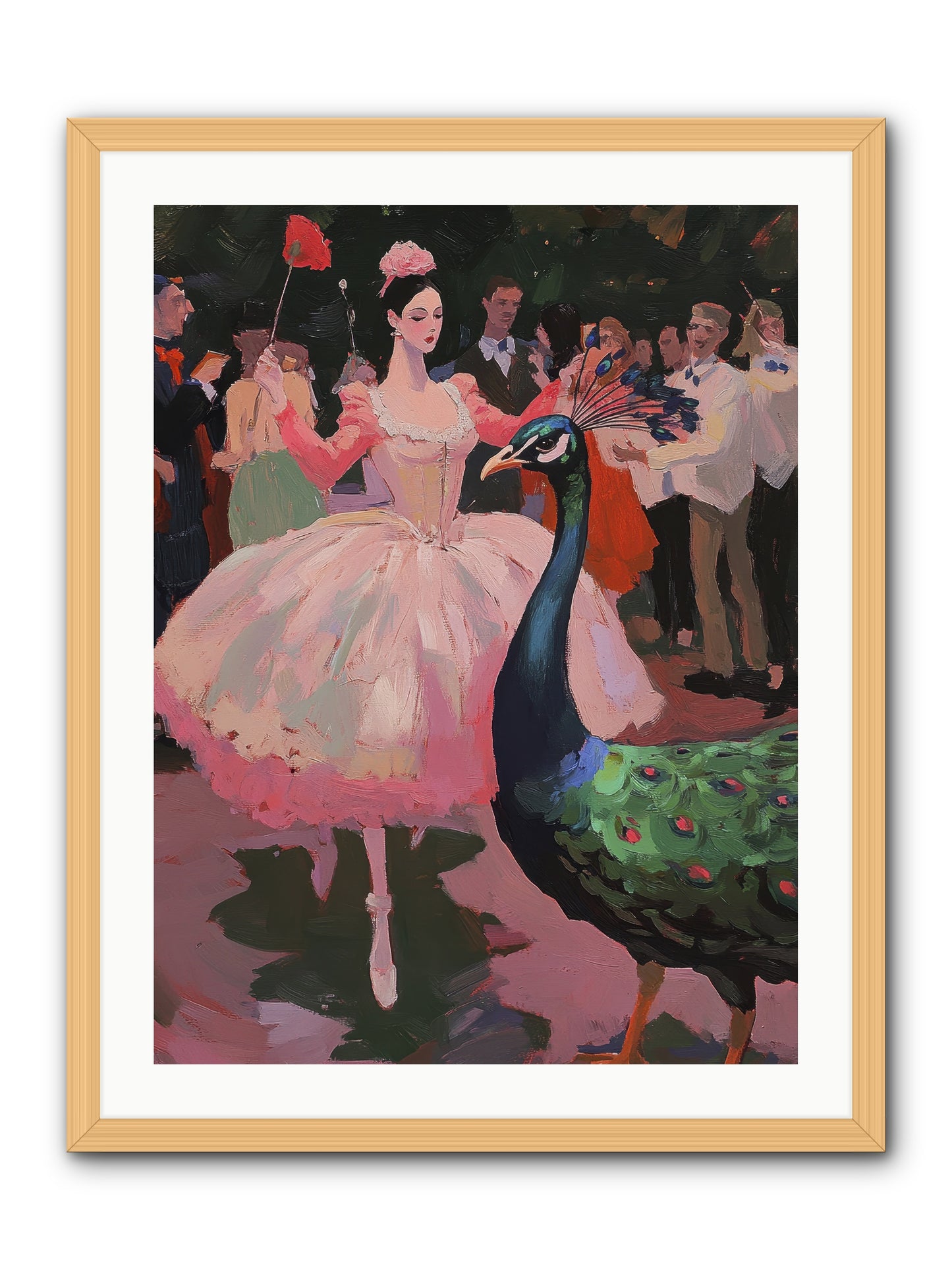 The Velvet Meridian-REZ -- Framed Print - Natural 24x32