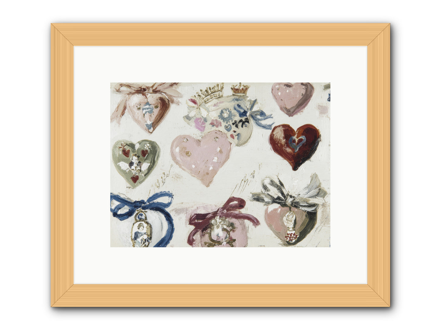 The Velvet Note -- Framed Print - Natural 12x9