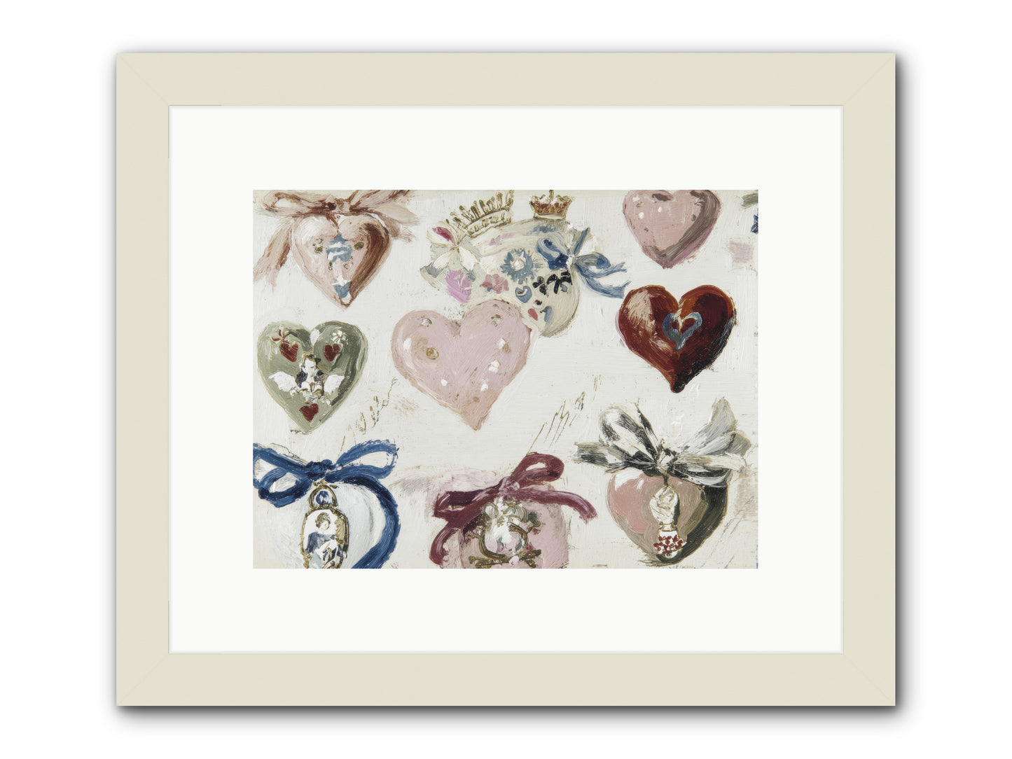 The Velvet Note -- Framed Print - White 12x9
