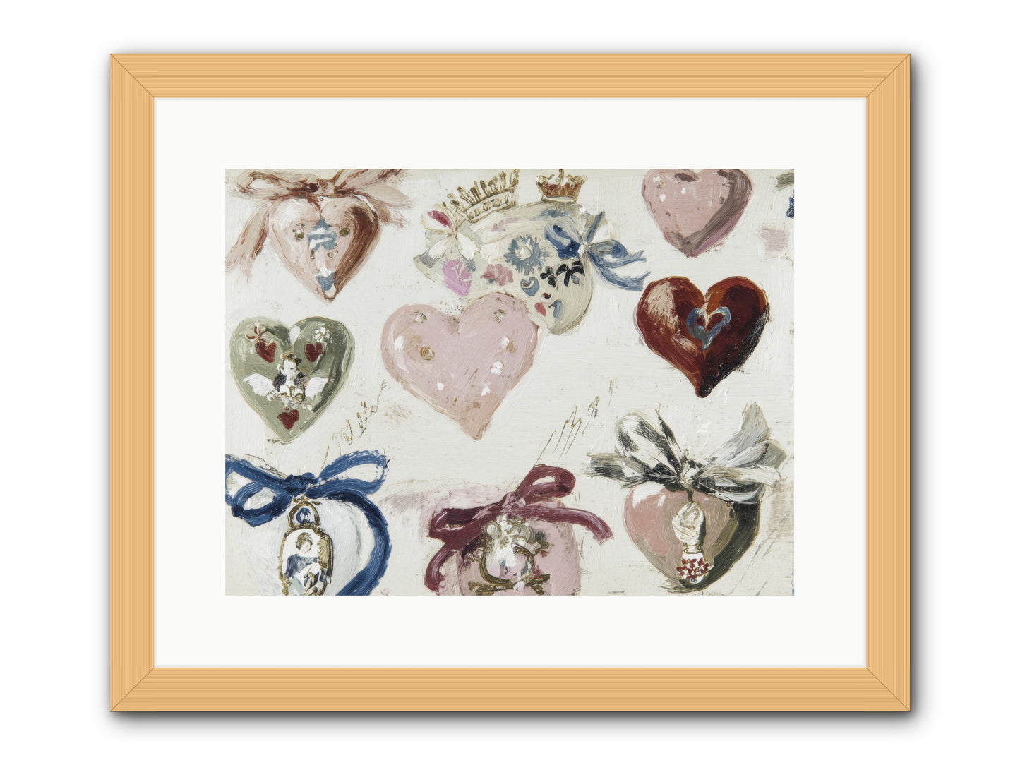 The Velvet Note -- Framed Print - Natural 16x12