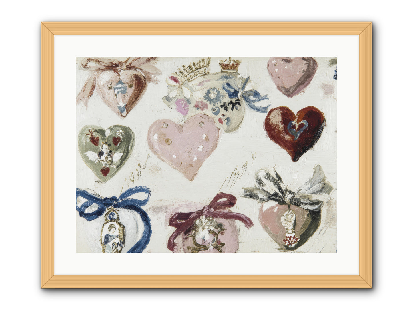 The Velvet Note -- Framed Print - Natural 24x18
