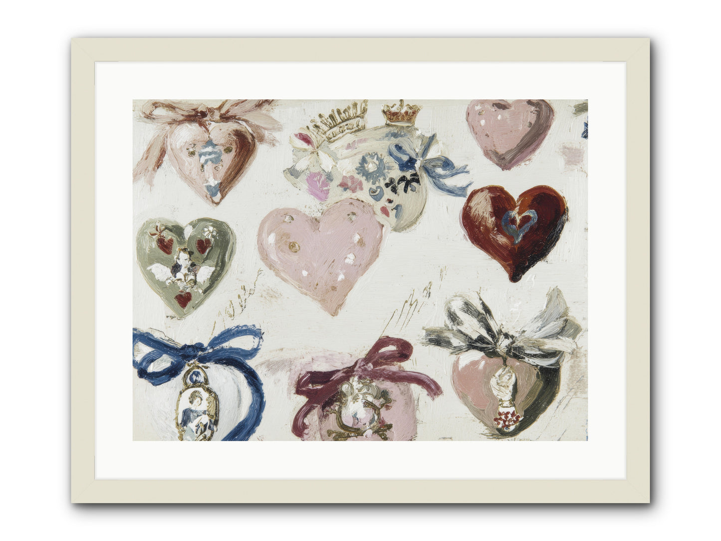 The Velvet Note -- Framed Print - White 24x18