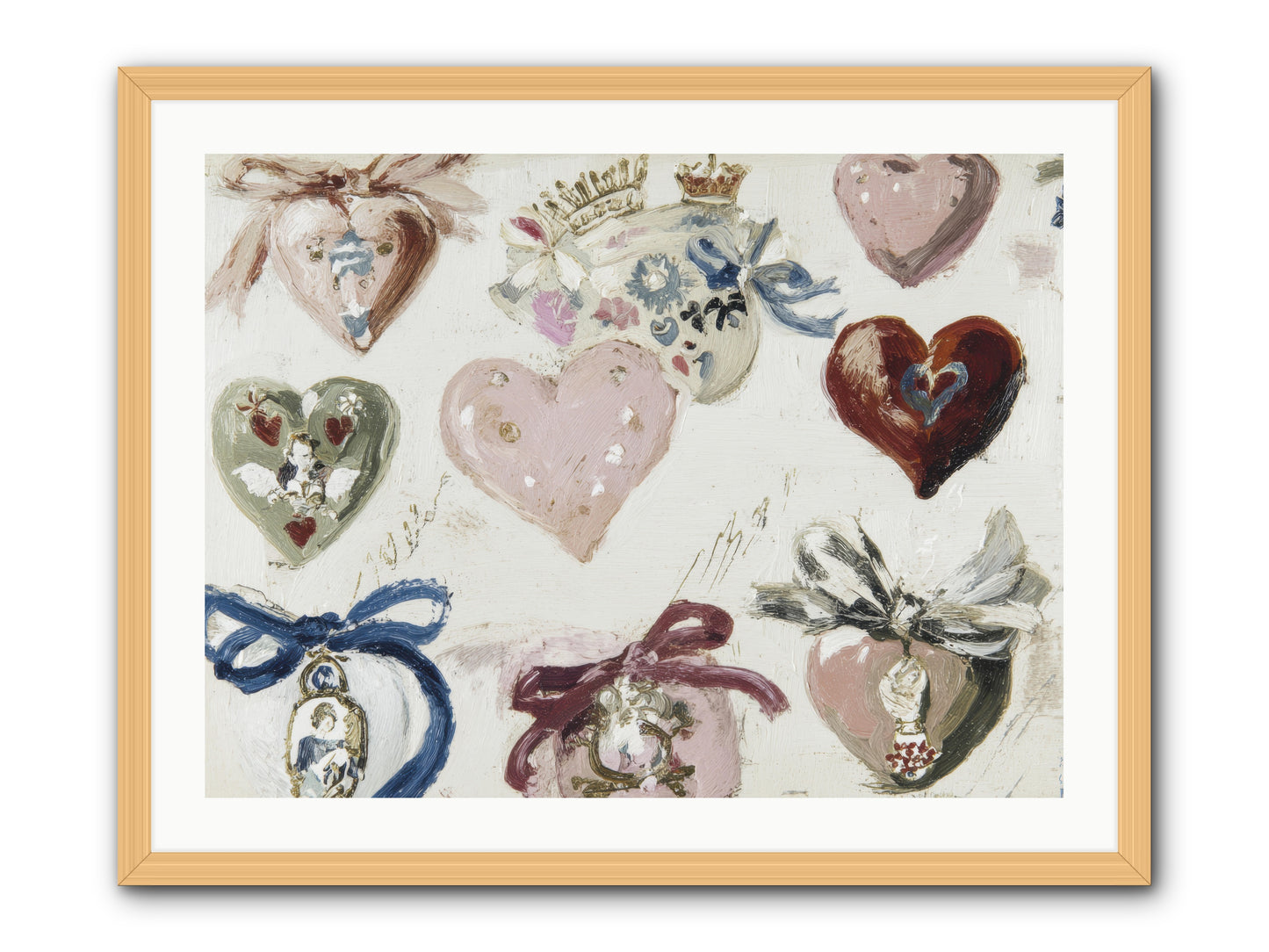 The Velvet Note -- Framed Print - Natural 32x24