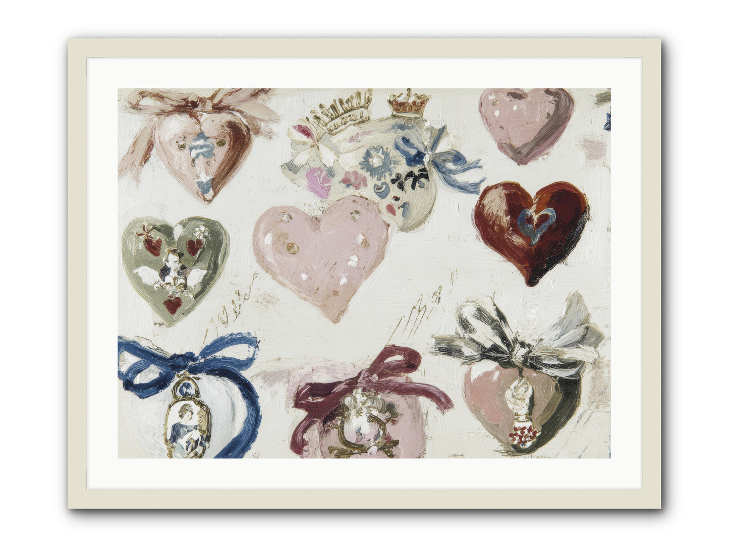 The Velvet Note -- Framed Print - White 32x24