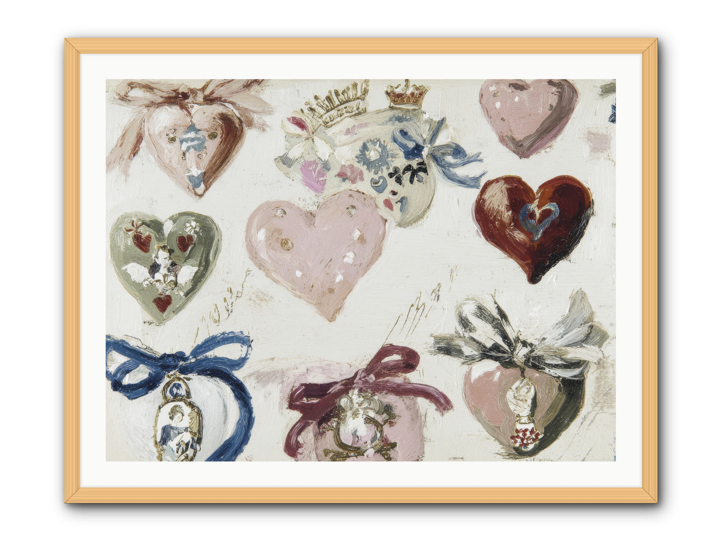 The Velvet Note -- Framed Print - Natural 40x30