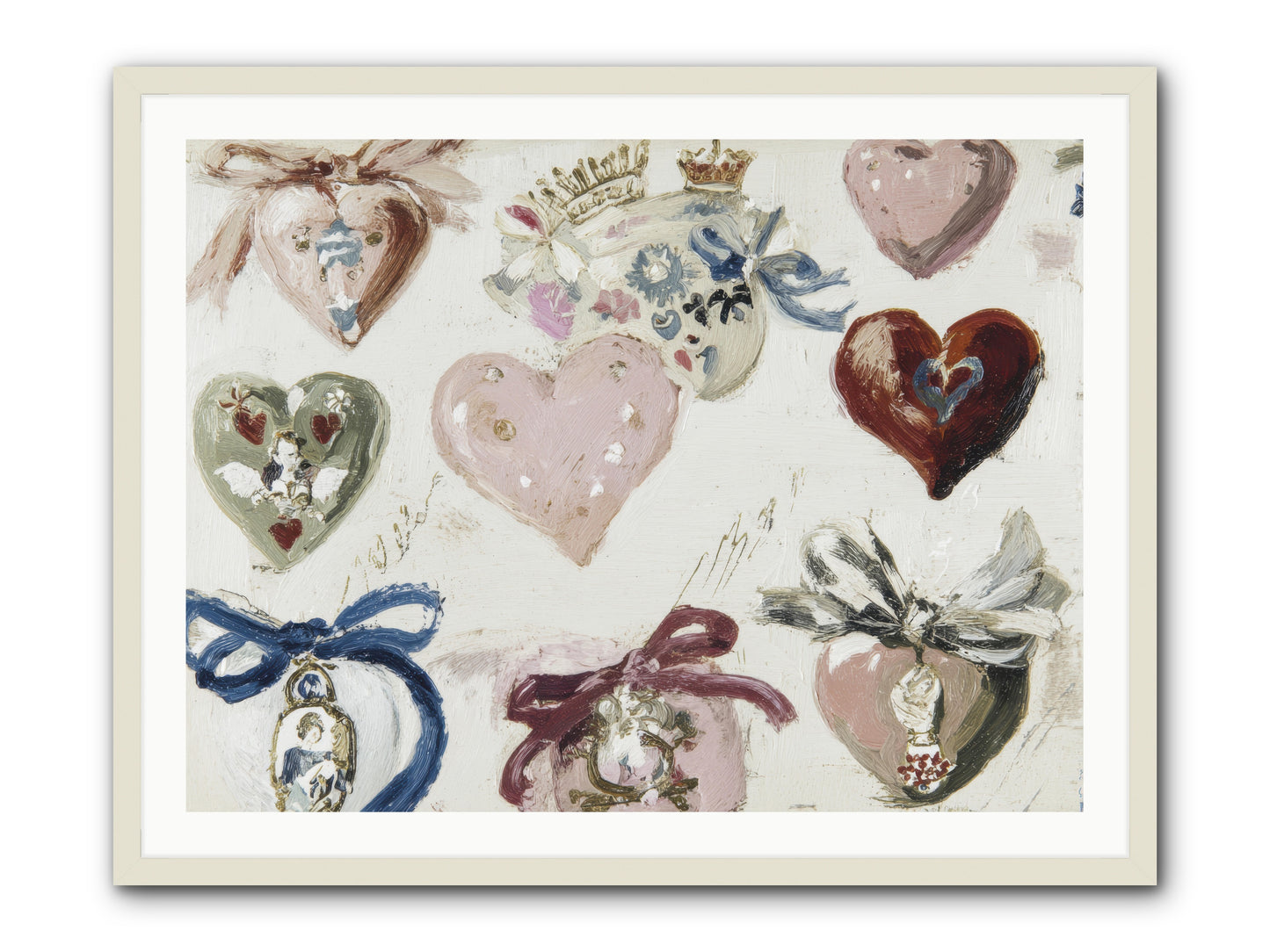 The Velvet Note -- Framed Print - White 40x30