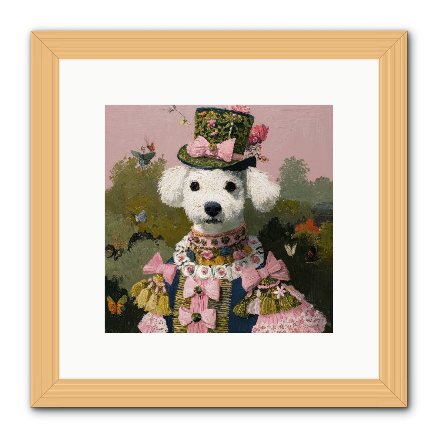 The Velvet Parlour -- Framed Print - Natural 10x10