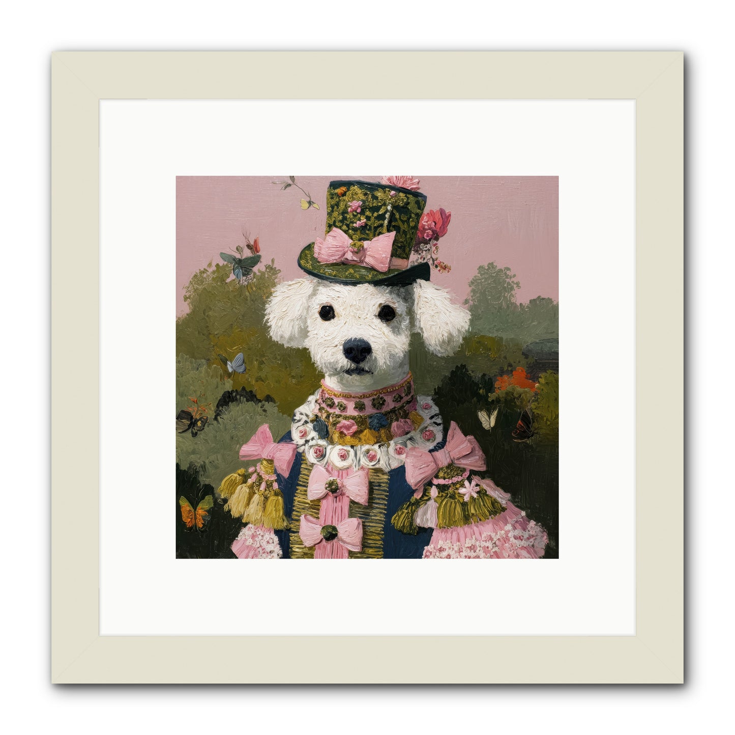 The Velvet Parlour -- Framed Print - White 10x10