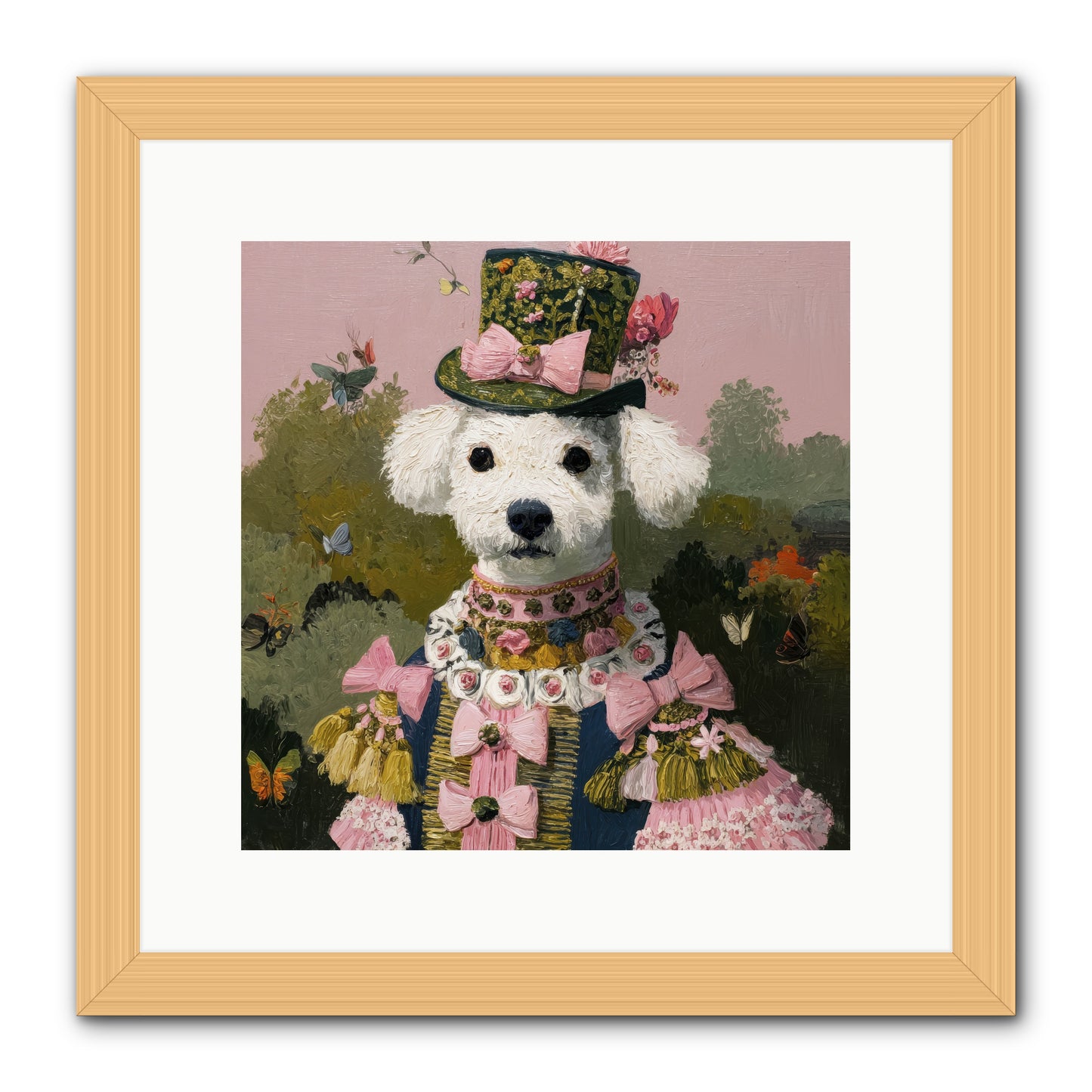 The Velvet Parlour -- Framed Print - Natural 12x12