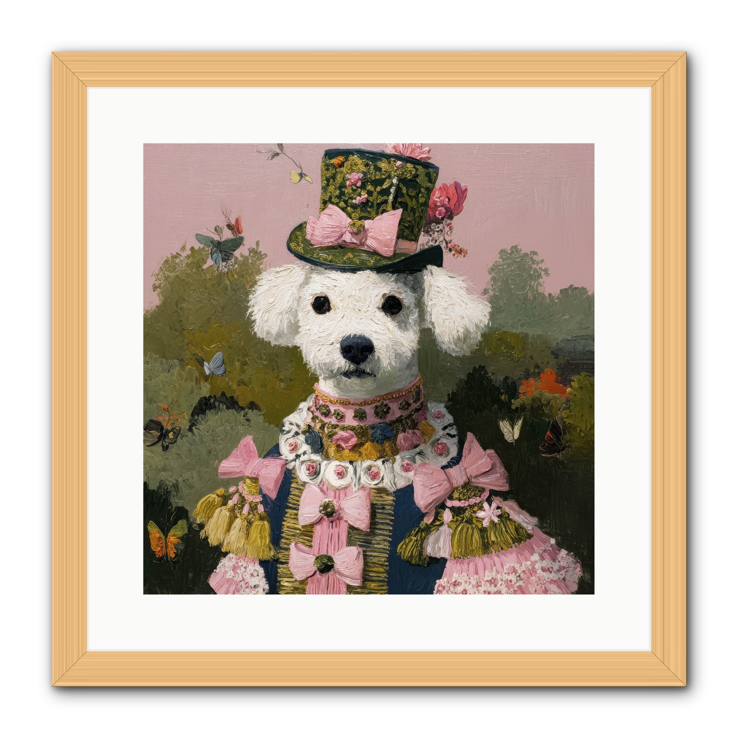 The Velvet Parlour -- Framed Print - Natural 16x16